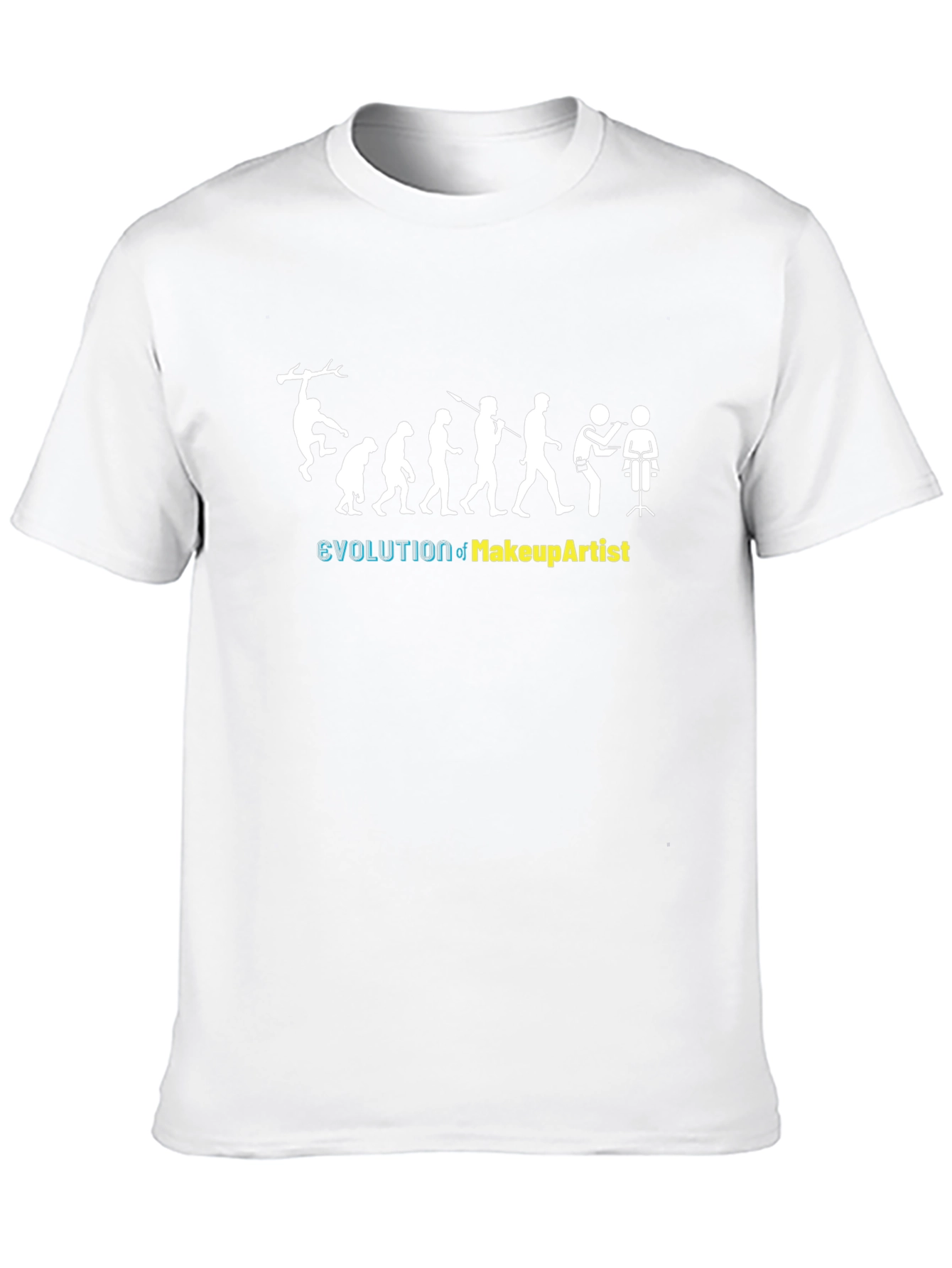 Evolution of Makeup Artist Black T-Shirt