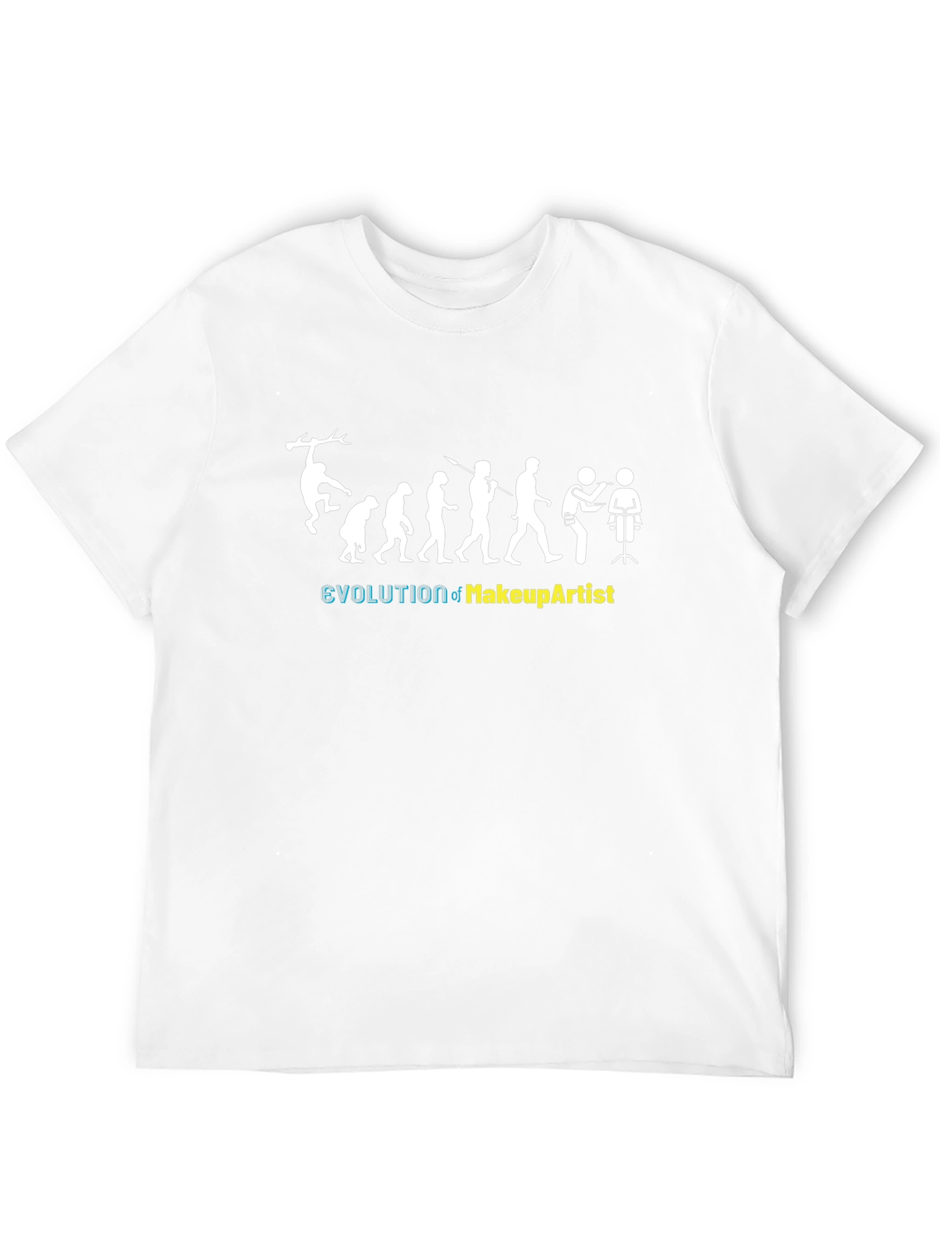 Evolution of Makeup Artist Black T-Shirt