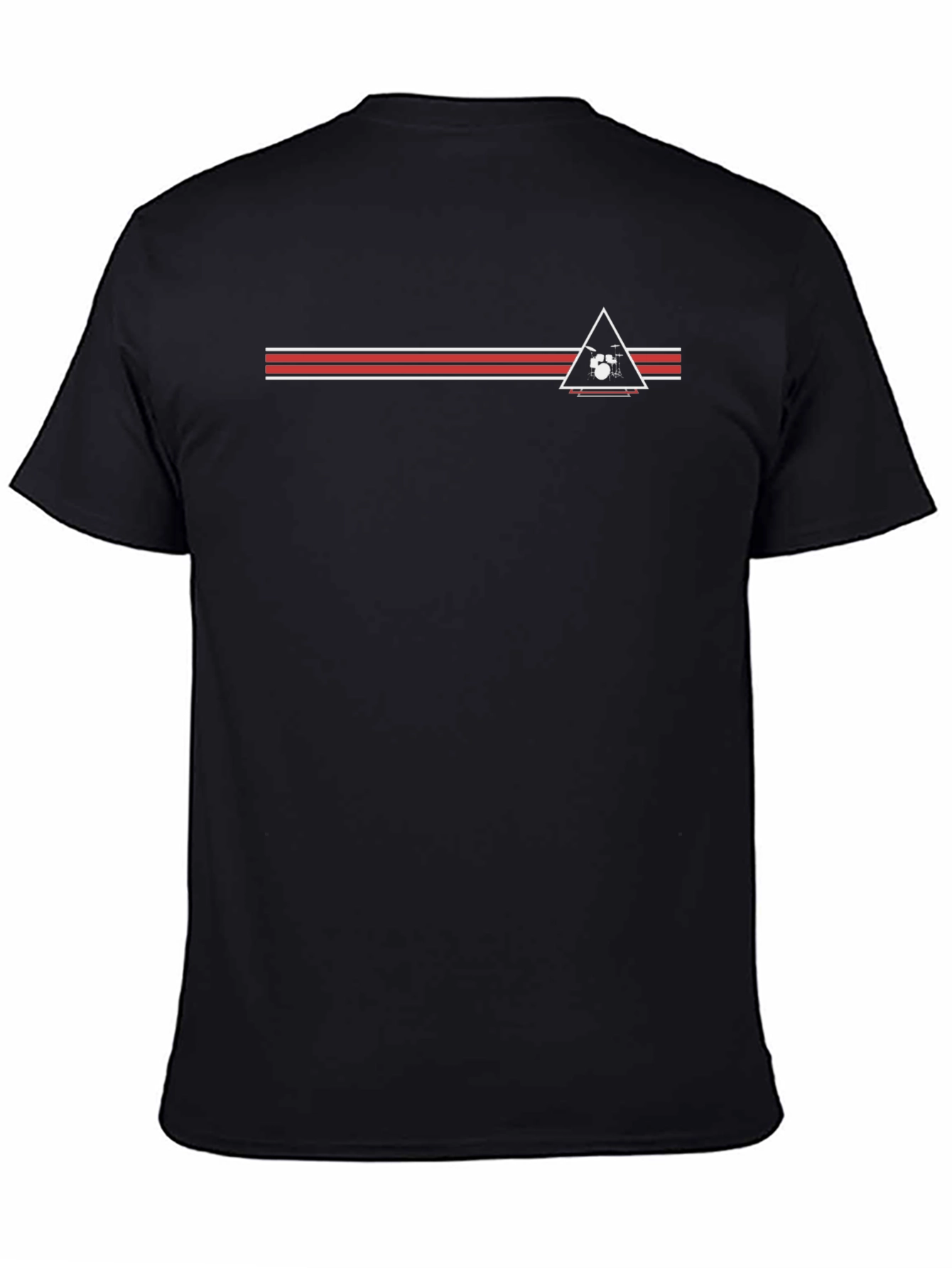 Retro Drum Kit Triangle T-Shirt