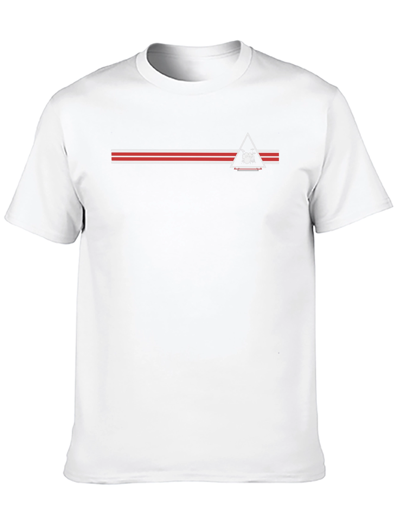 Retro Drum Kit Triangle T-Shirt