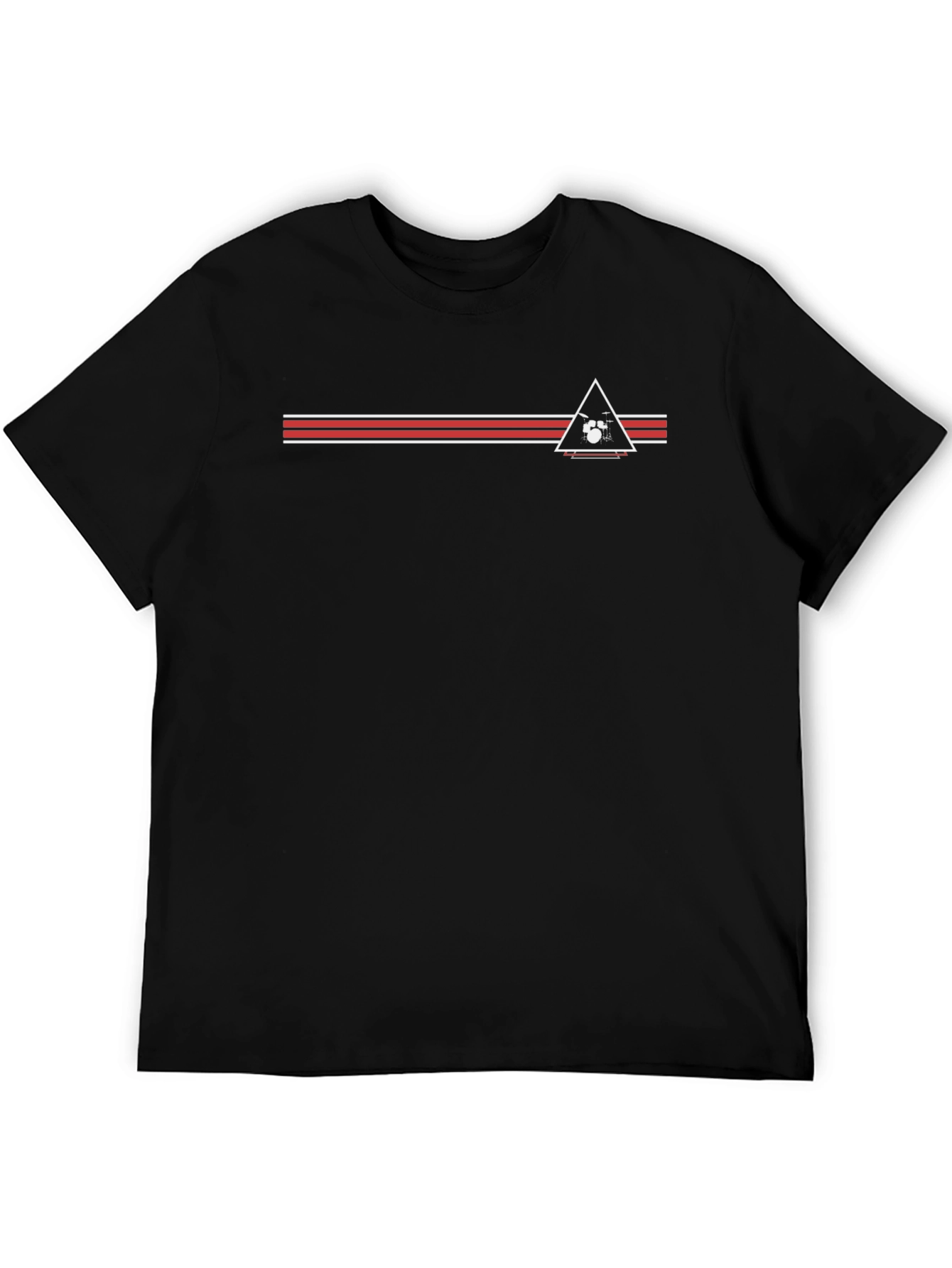 Retro Drum Kit Triangle T-Shirt