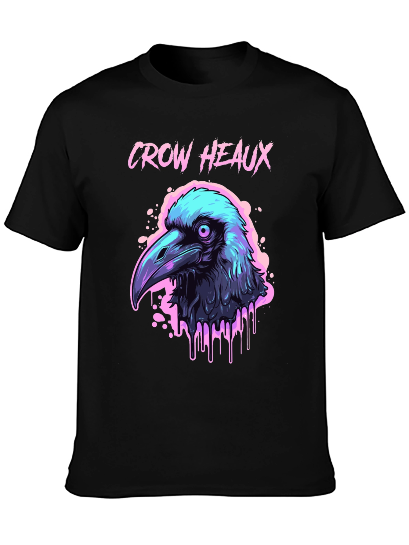 Crow Heaux Graphic Tee - Edgy Urban Style