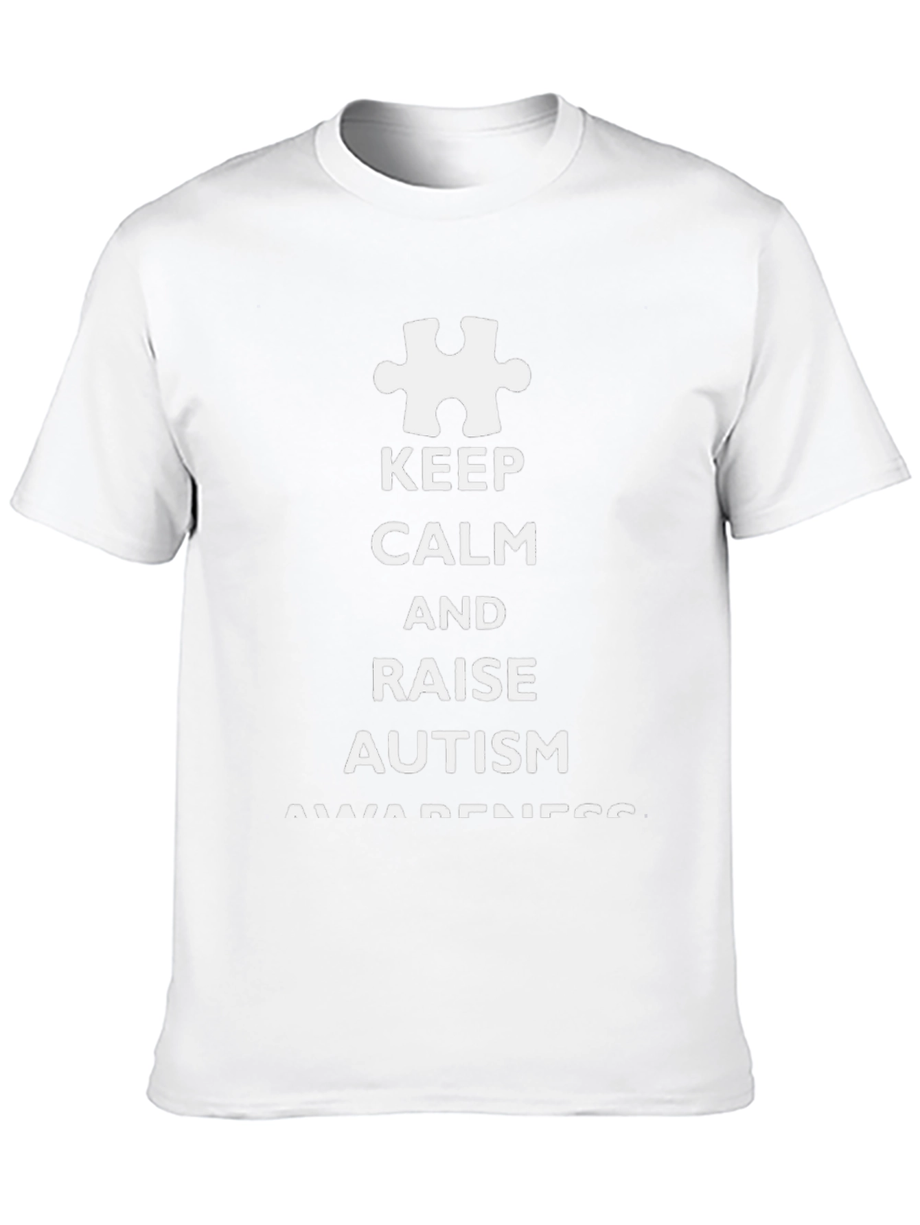 Autism Awareness T-Shirt - Keep Calm & Raise Awareness