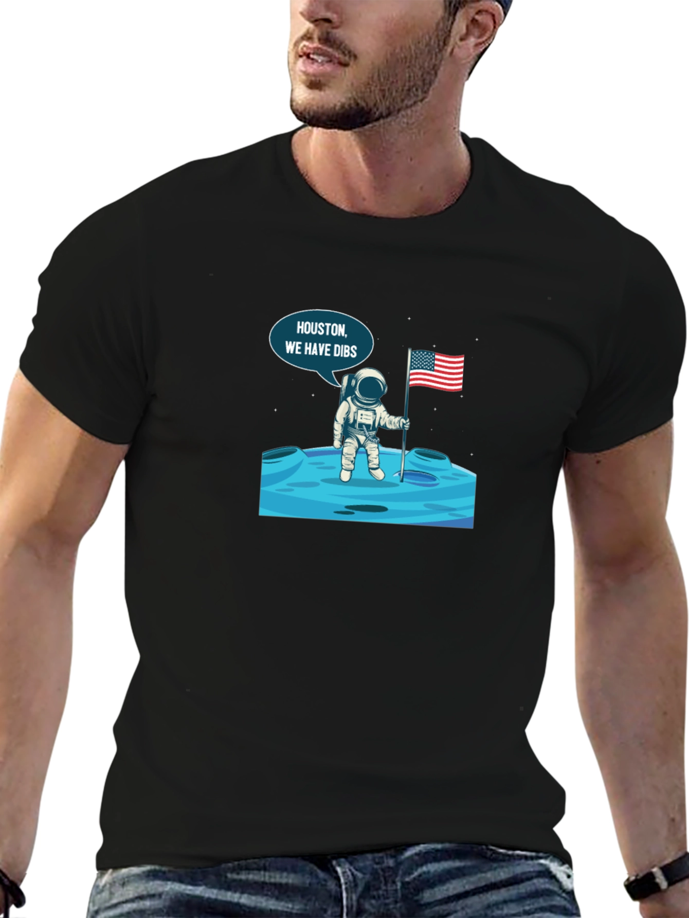 Houston We Have Dibs! Astronaut Graphic Tee
