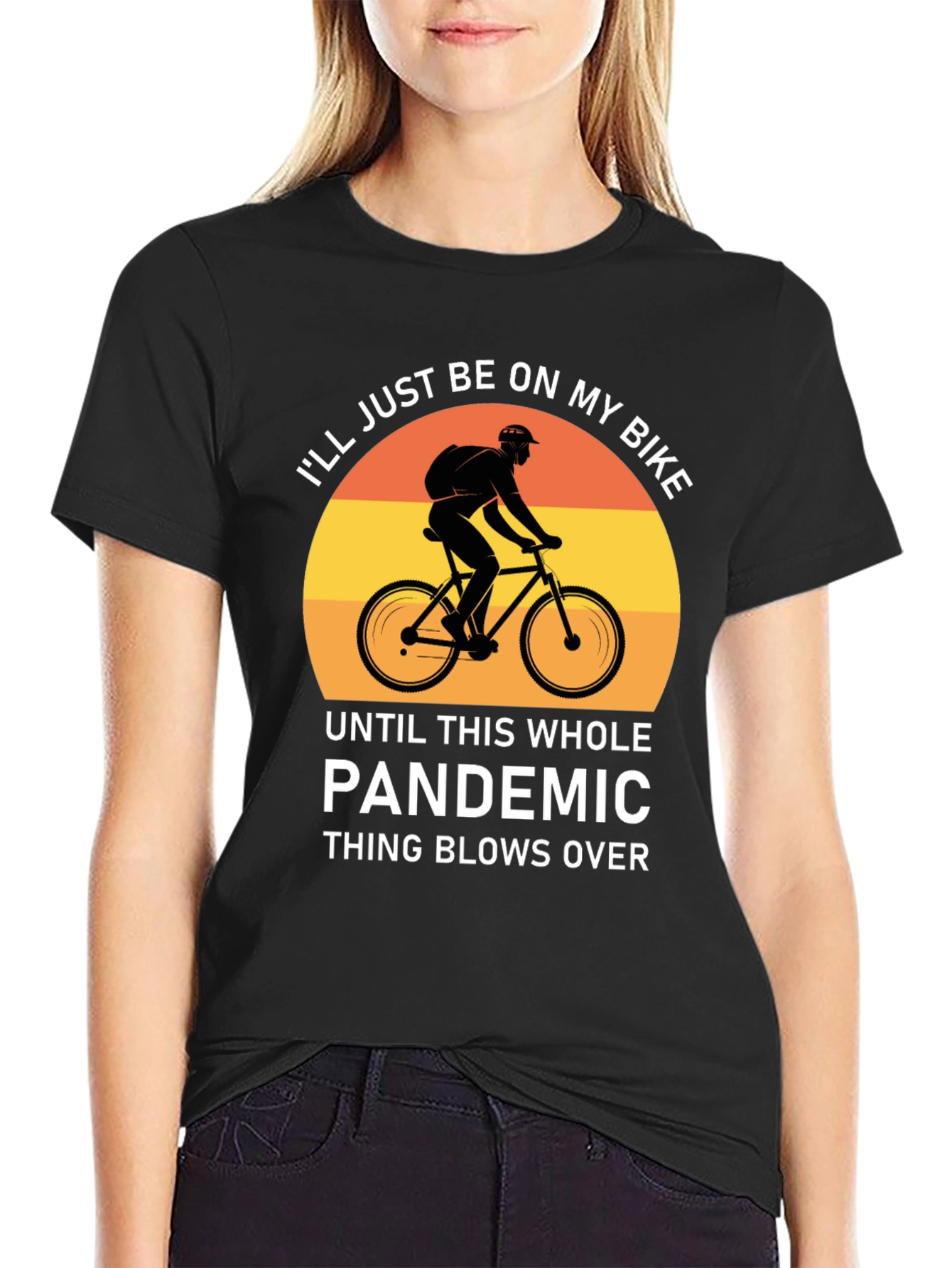 Bike Pandemic T-Shirt - Stay Safe & Ride On!