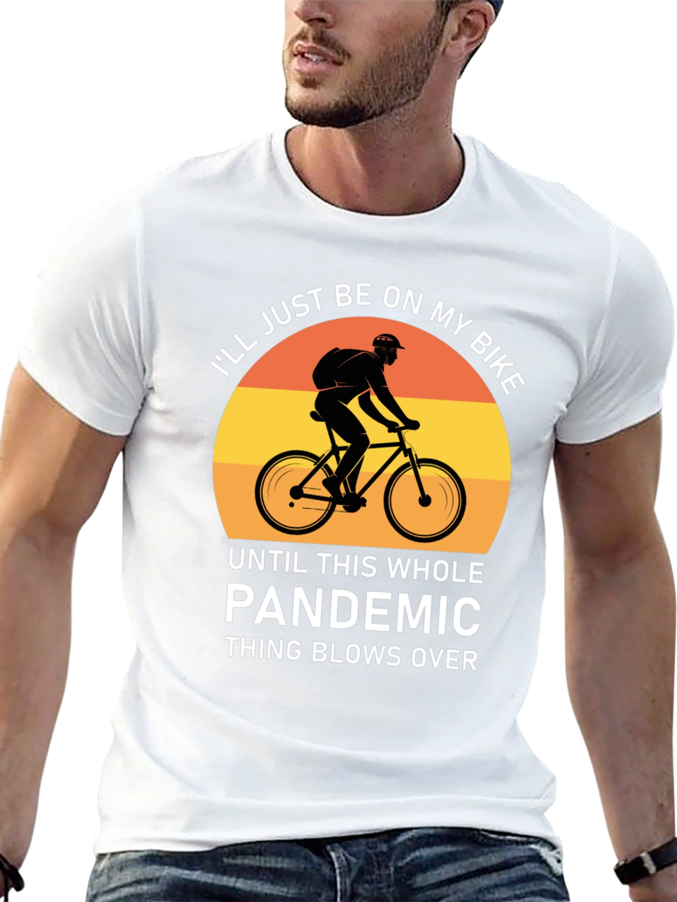 Bike Pandemic T-Shirt - Stay Safe & Ride On!