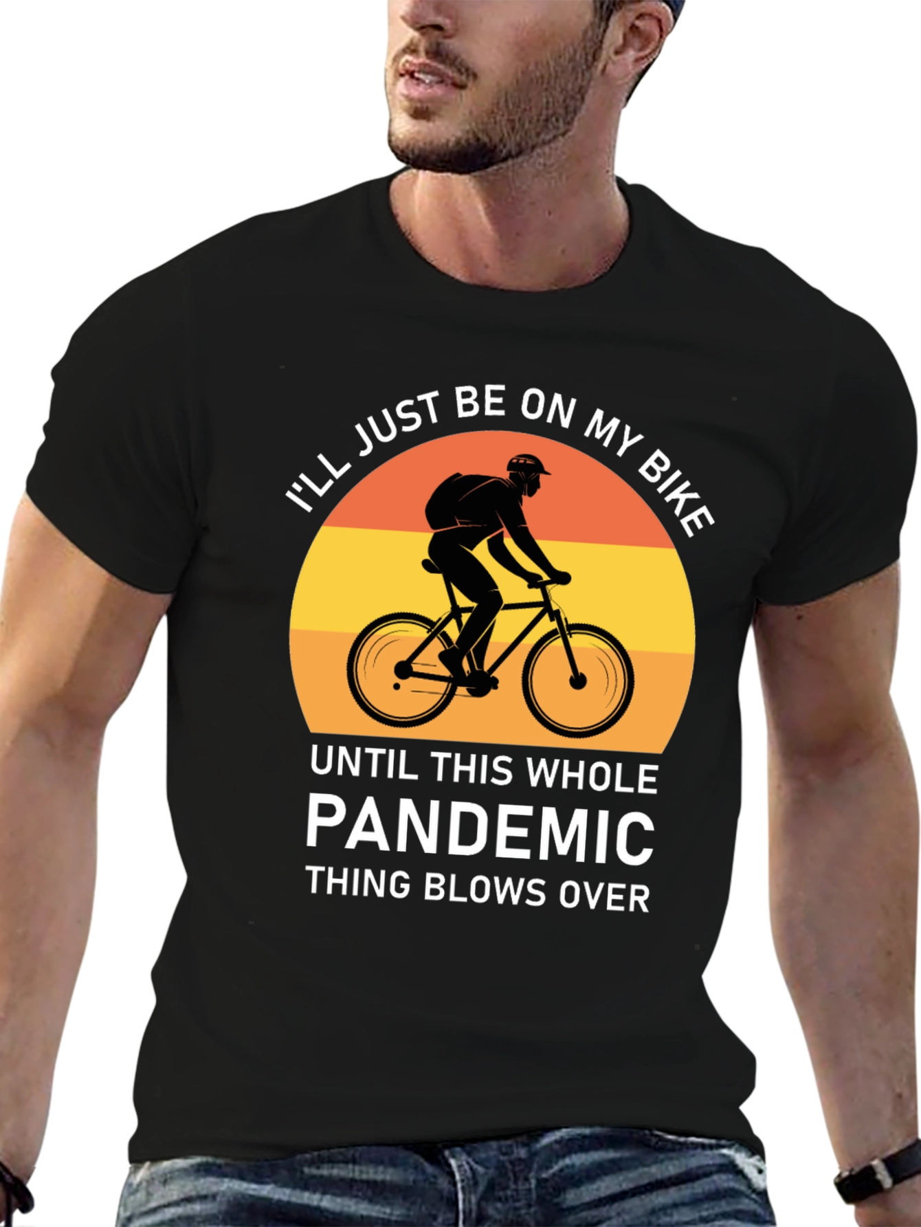 Bike Pandemic T-Shirt - Stay Safe & Ride On!
