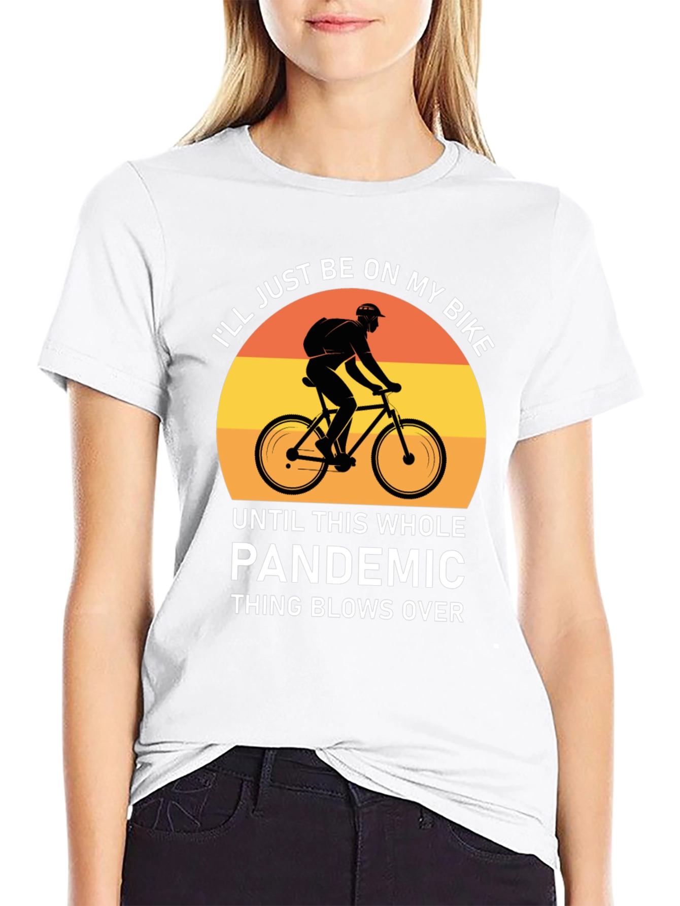 Bike Pandemic T-Shirt - Stay Safe & Ride On!