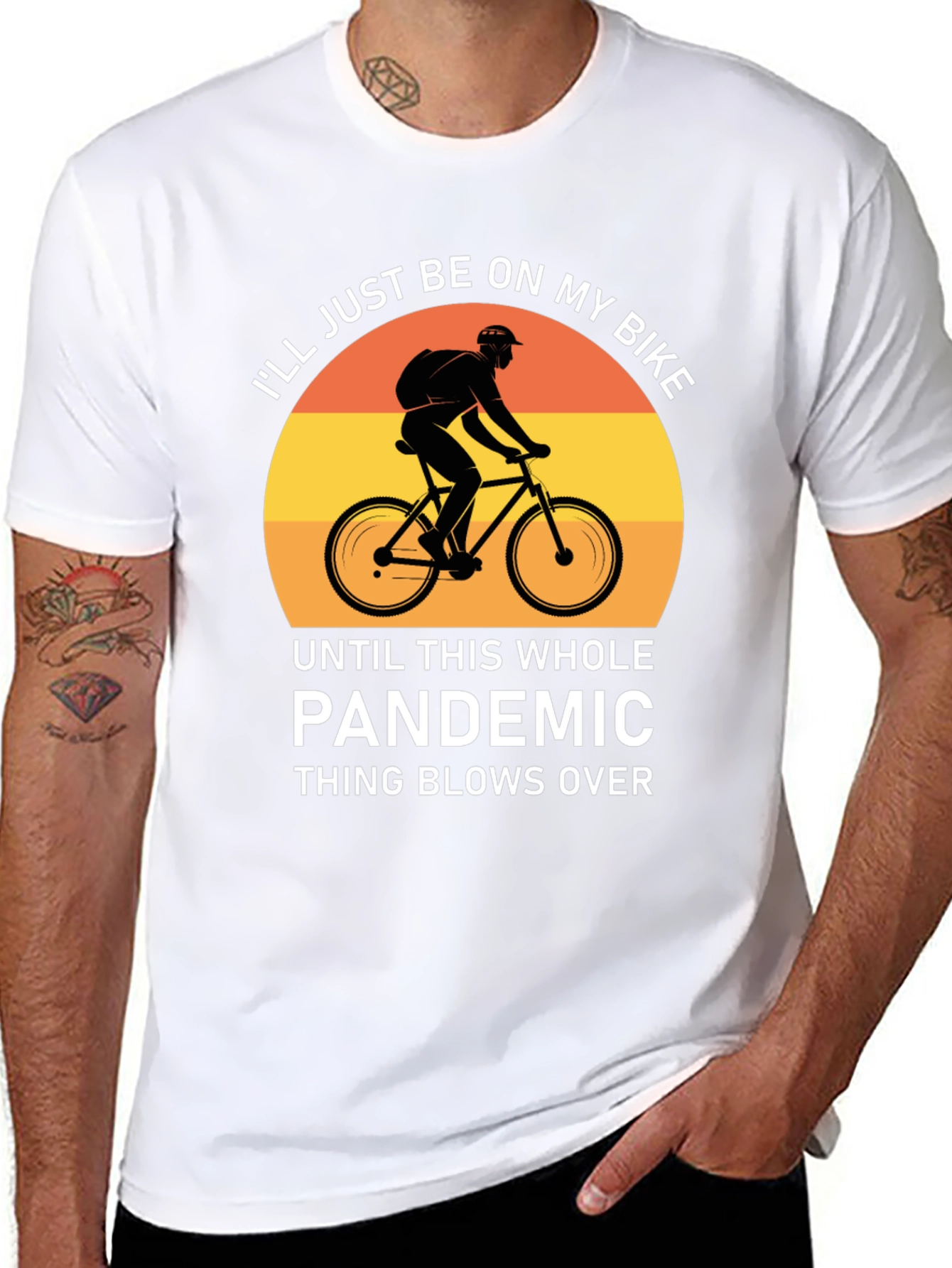 Bike Pandemic T-Shirt - Stay Safe & Ride On!