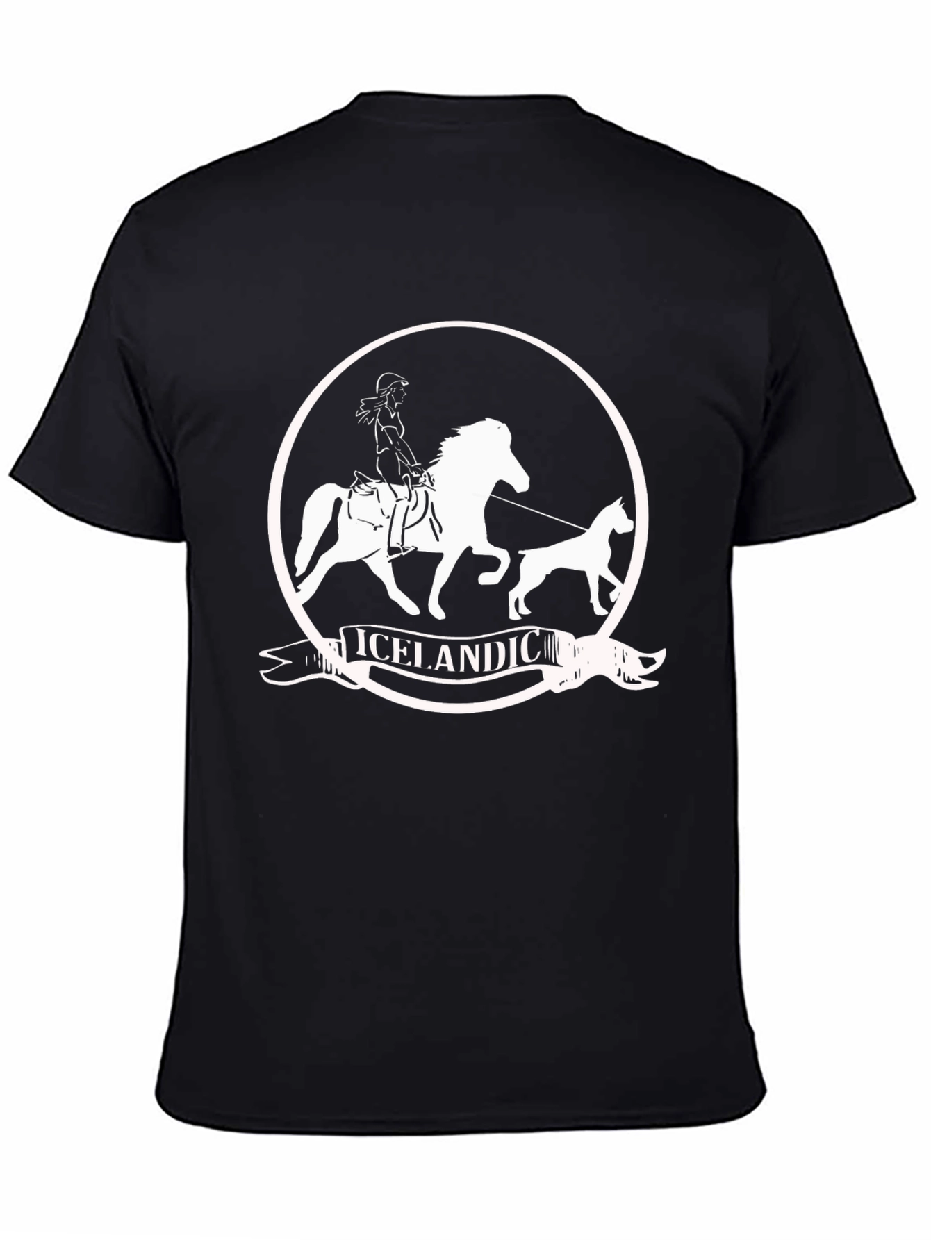 Icelandic Horse T-Shirt - Unisex Black Tee