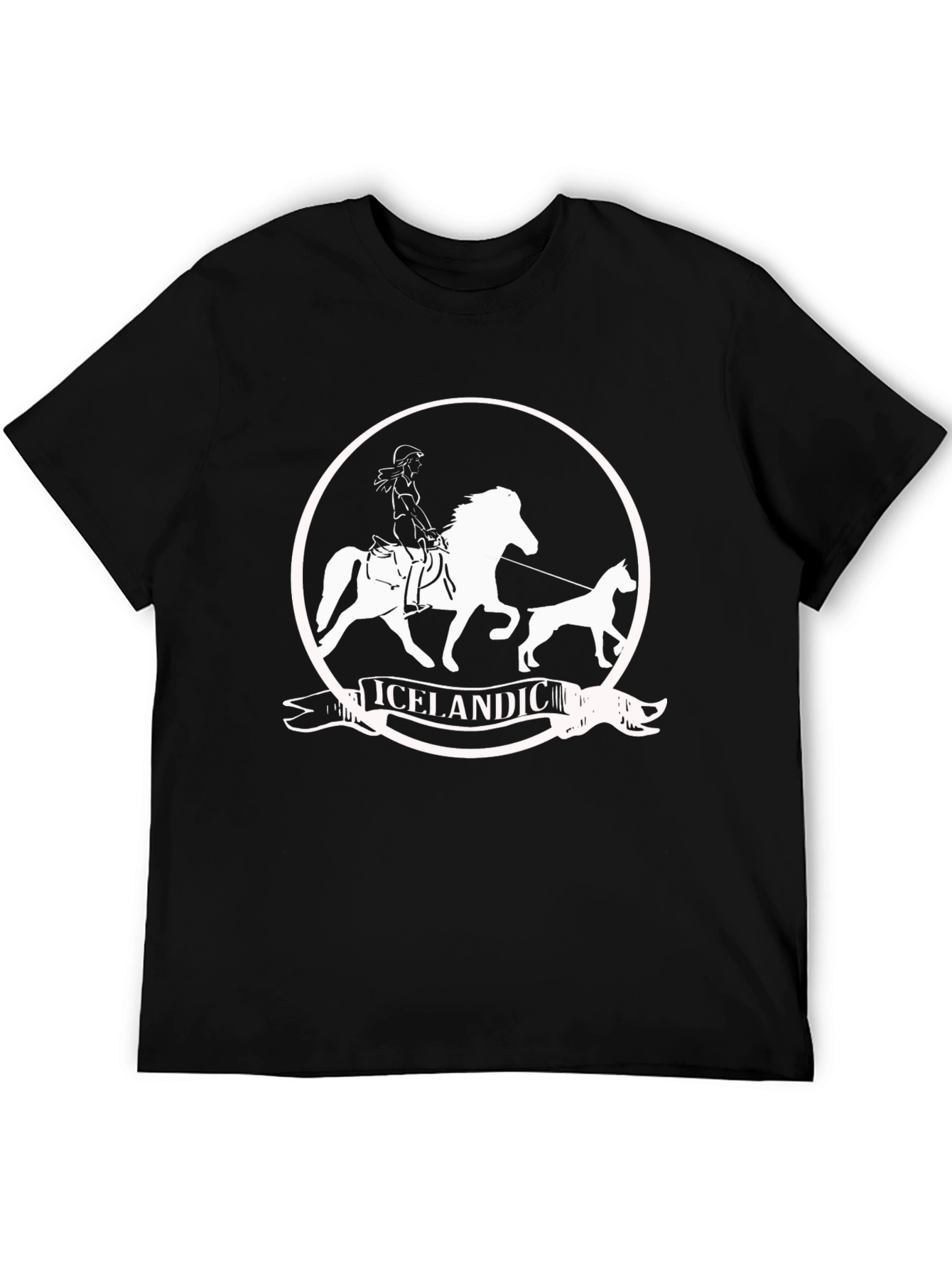 Icelandic Horse T-Shirt - Unisex Black Tee