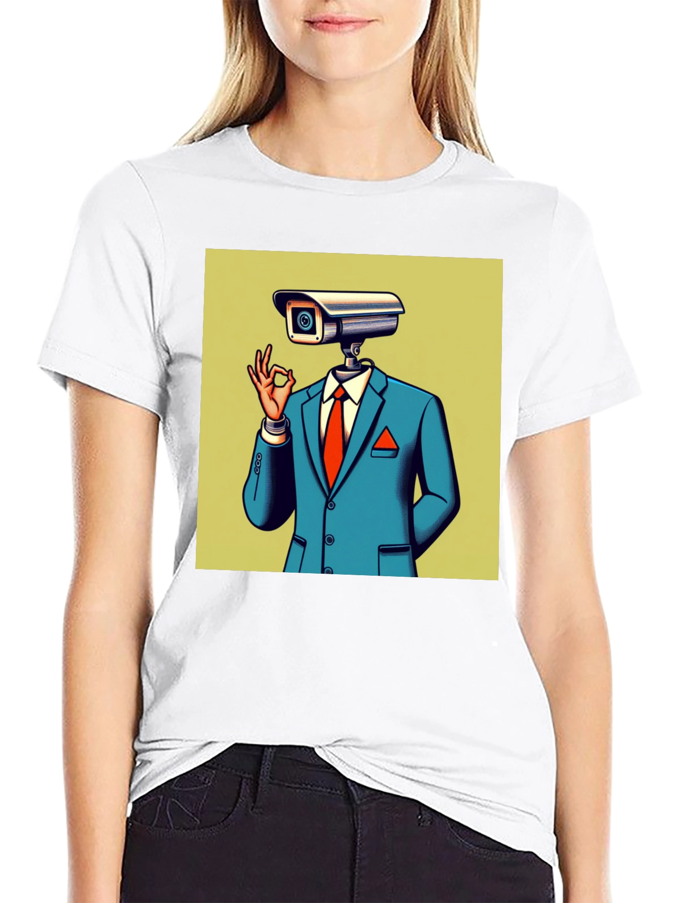 Surveillance Camera Man T-Shirt - Modern Graphic Tee