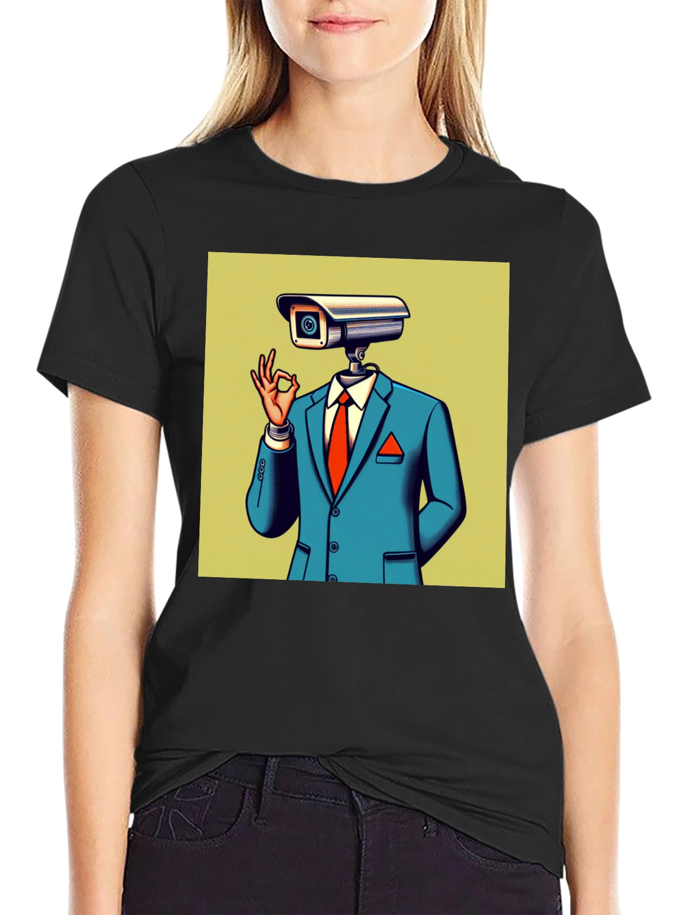 Surveillance Camera Man T-Shirt - Modern Graphic Tee