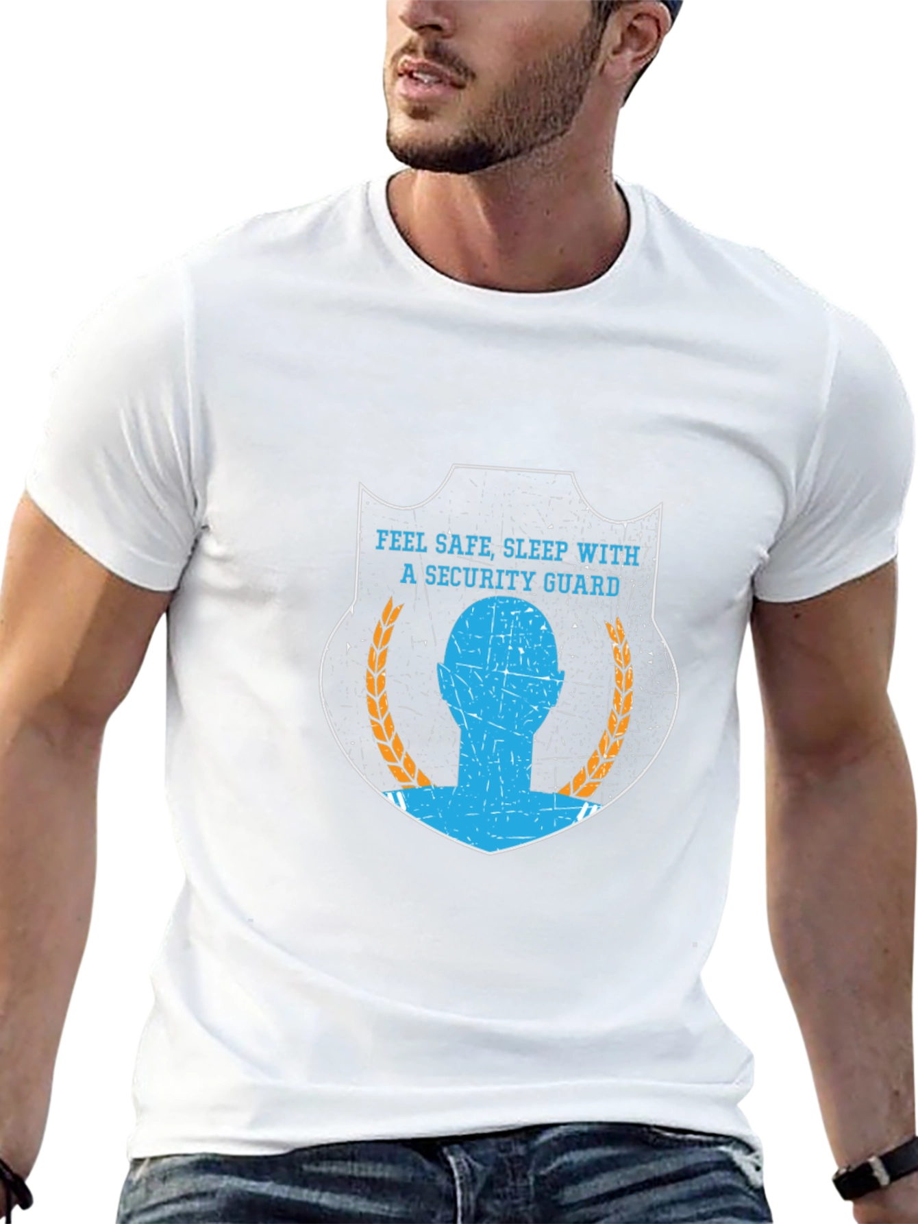 Security Guard Graphic Black T-Shirt