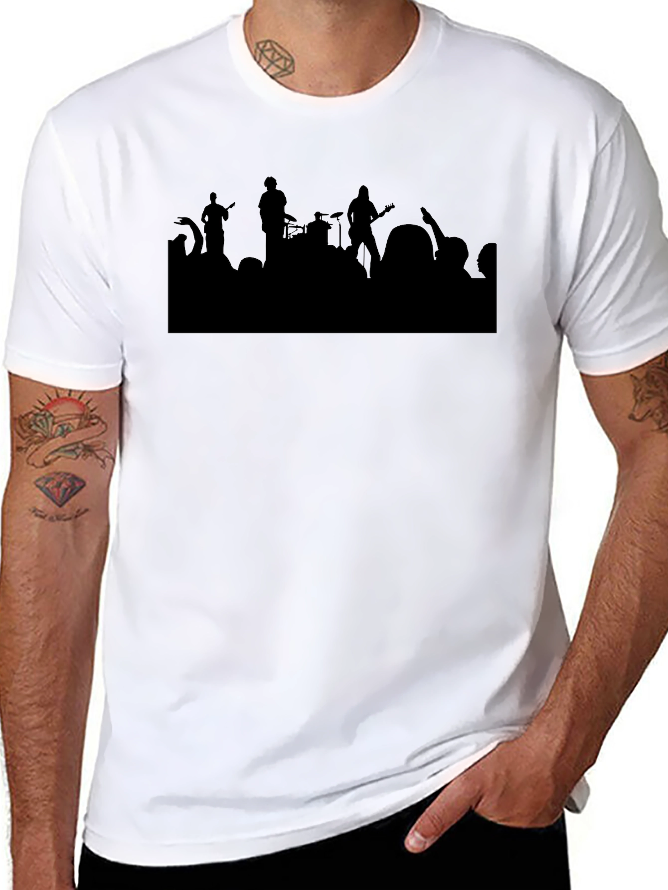 Silhouette Concert T-Shirt - Black