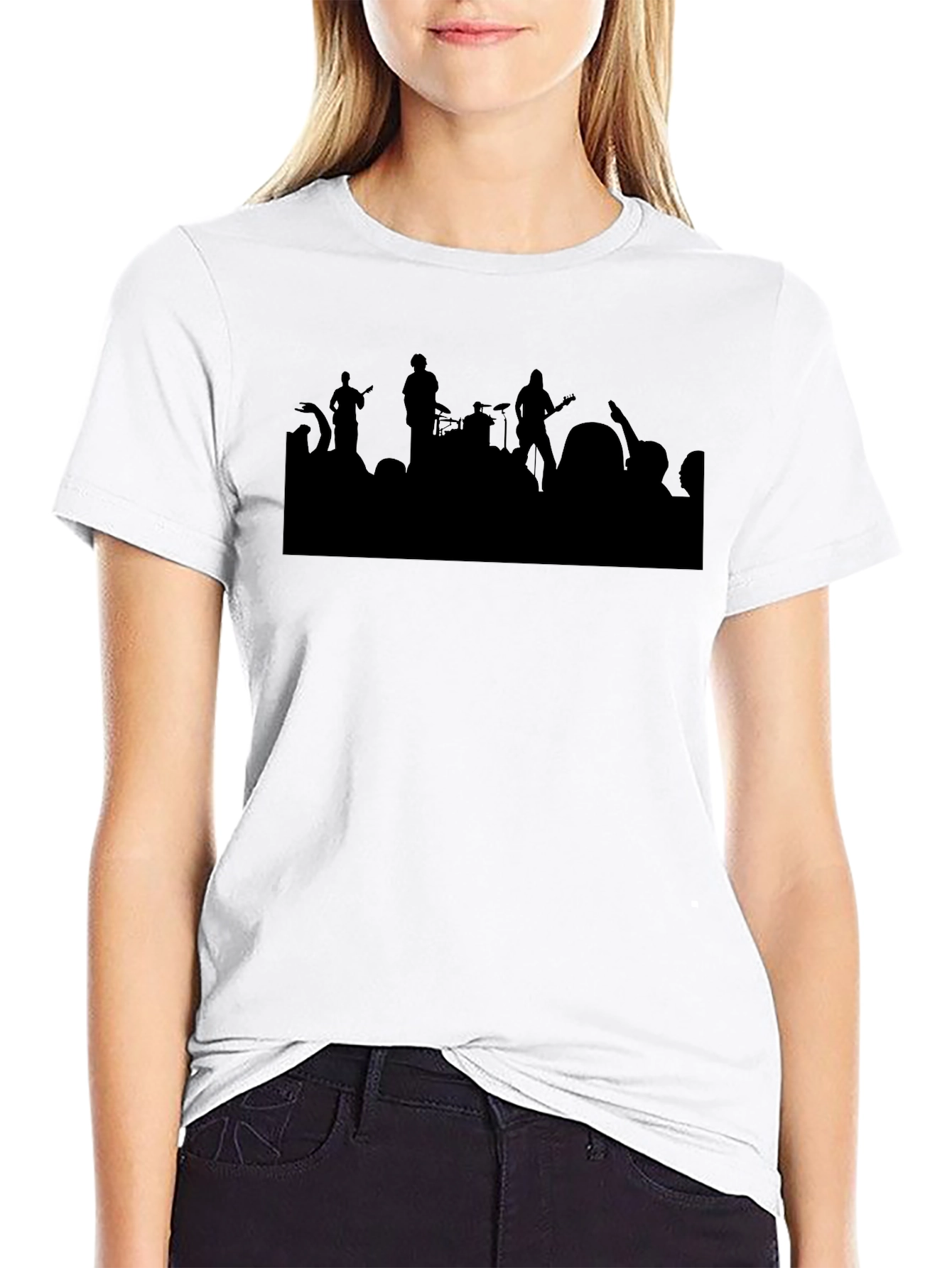 Silhouette Concert T-Shirt - Black