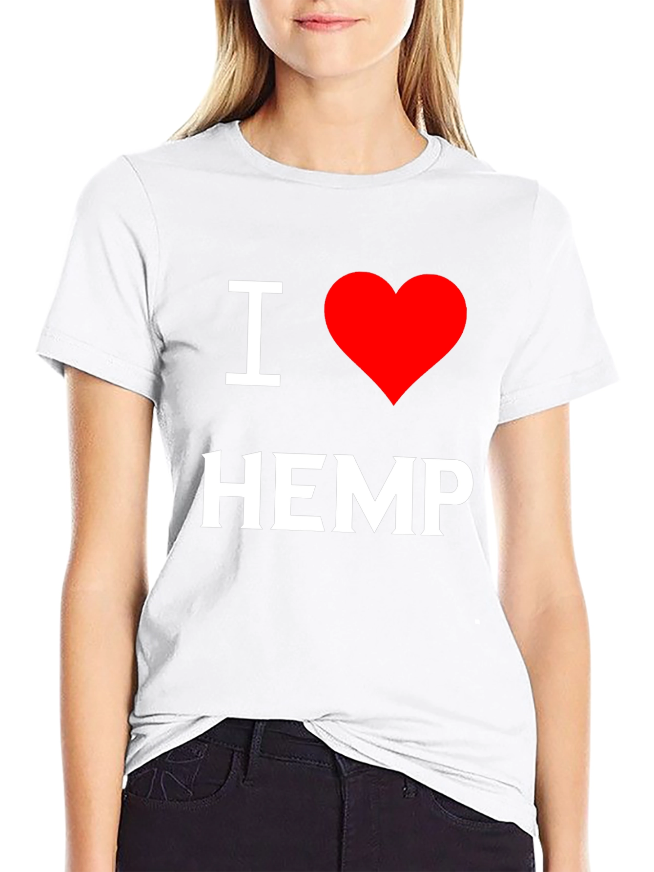 I Love Hemp T-Shirt - Black