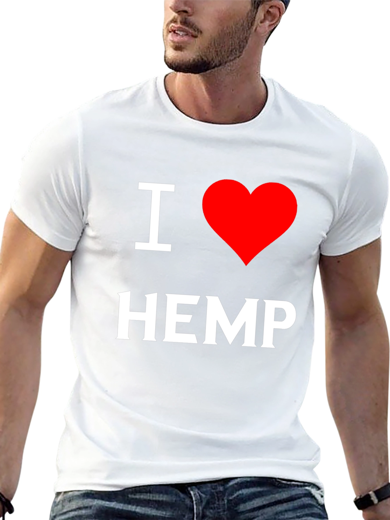 I Love Hemp T-Shirt - Black