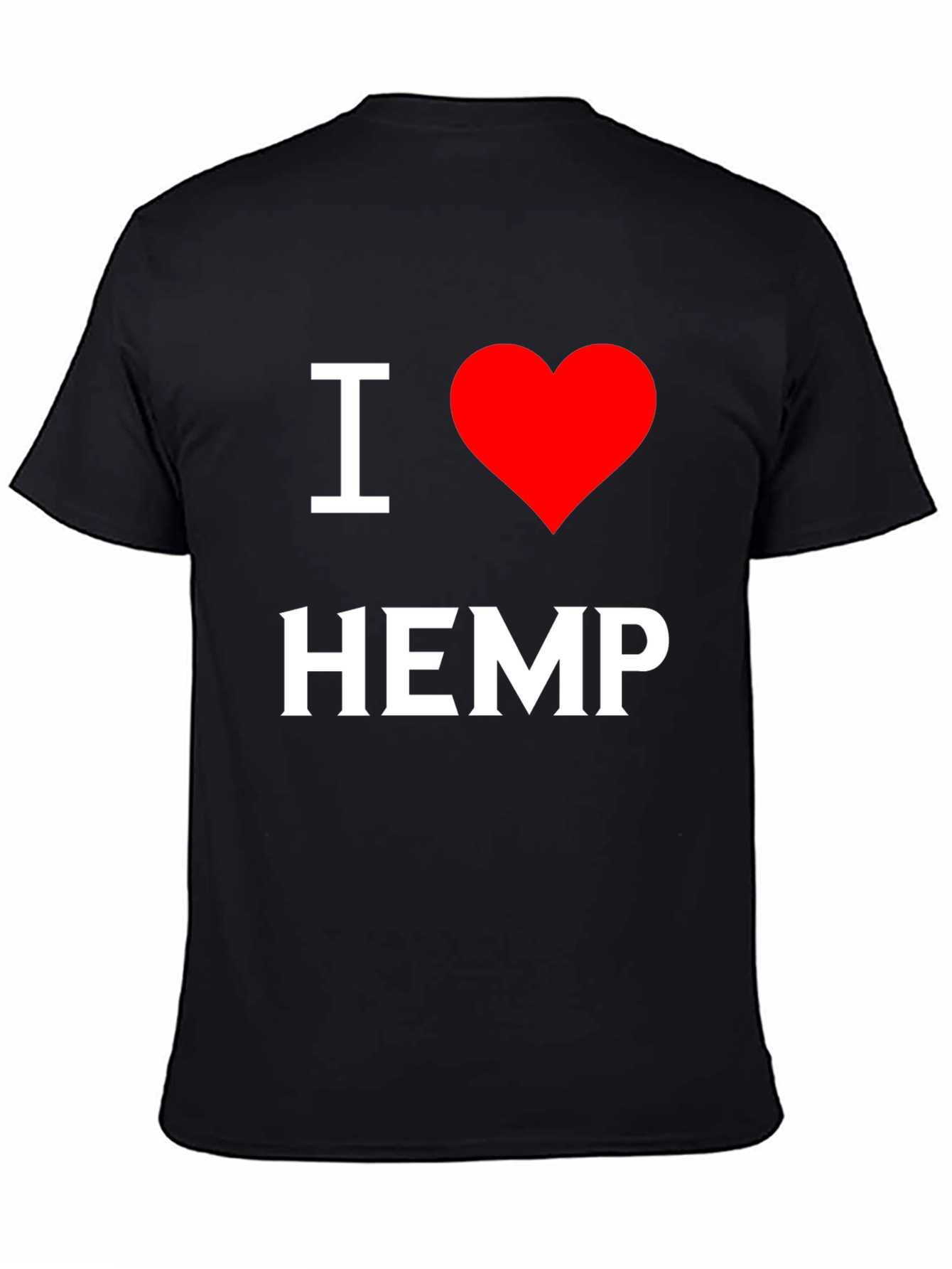 I Love Hemp T-Shirt - Black