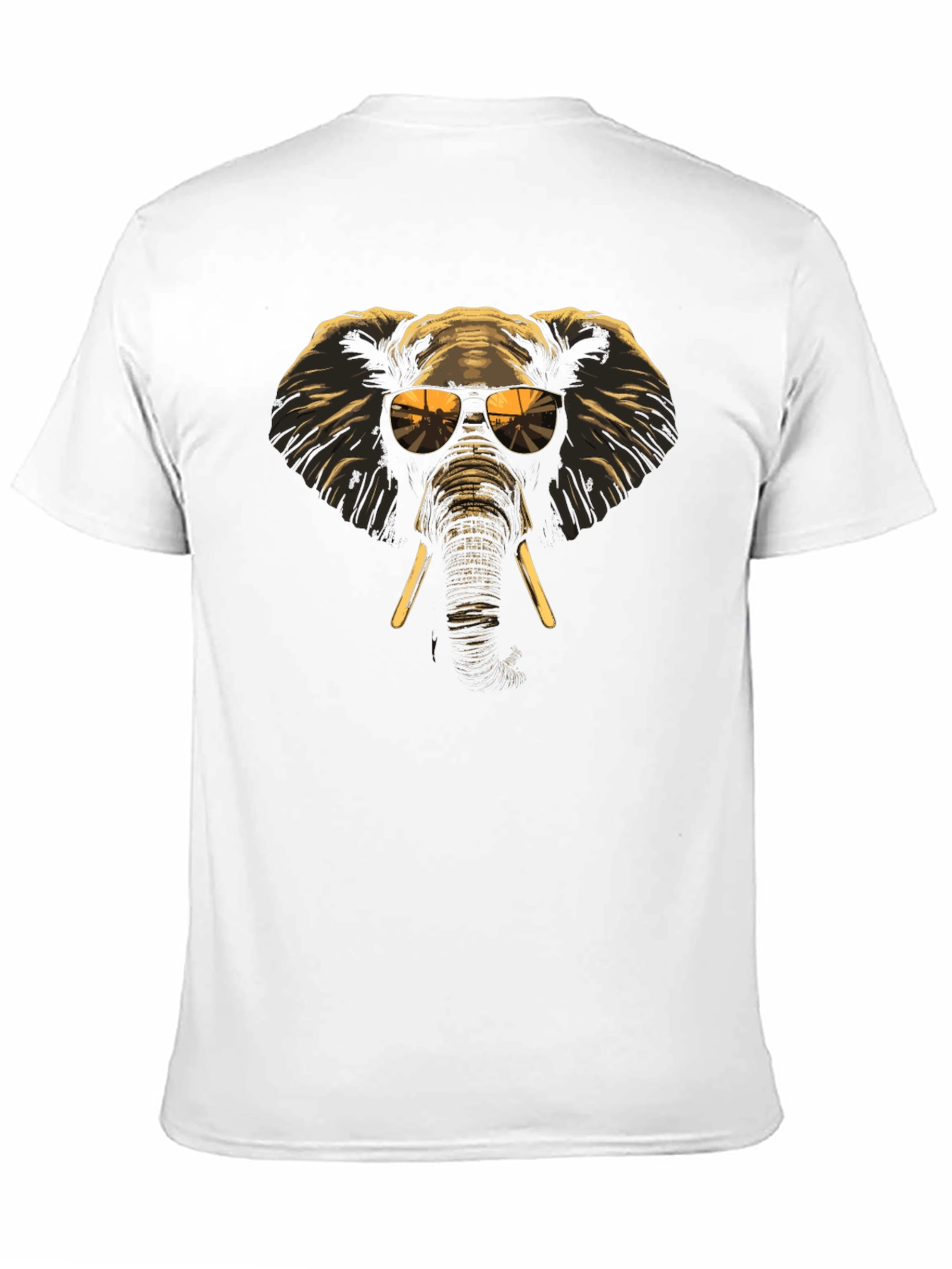 Cool Elephant Graphic Tee - Black Cotton T-Shirt