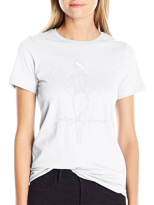 Fashion Tee: Stylish Black Graphic T-Shirt