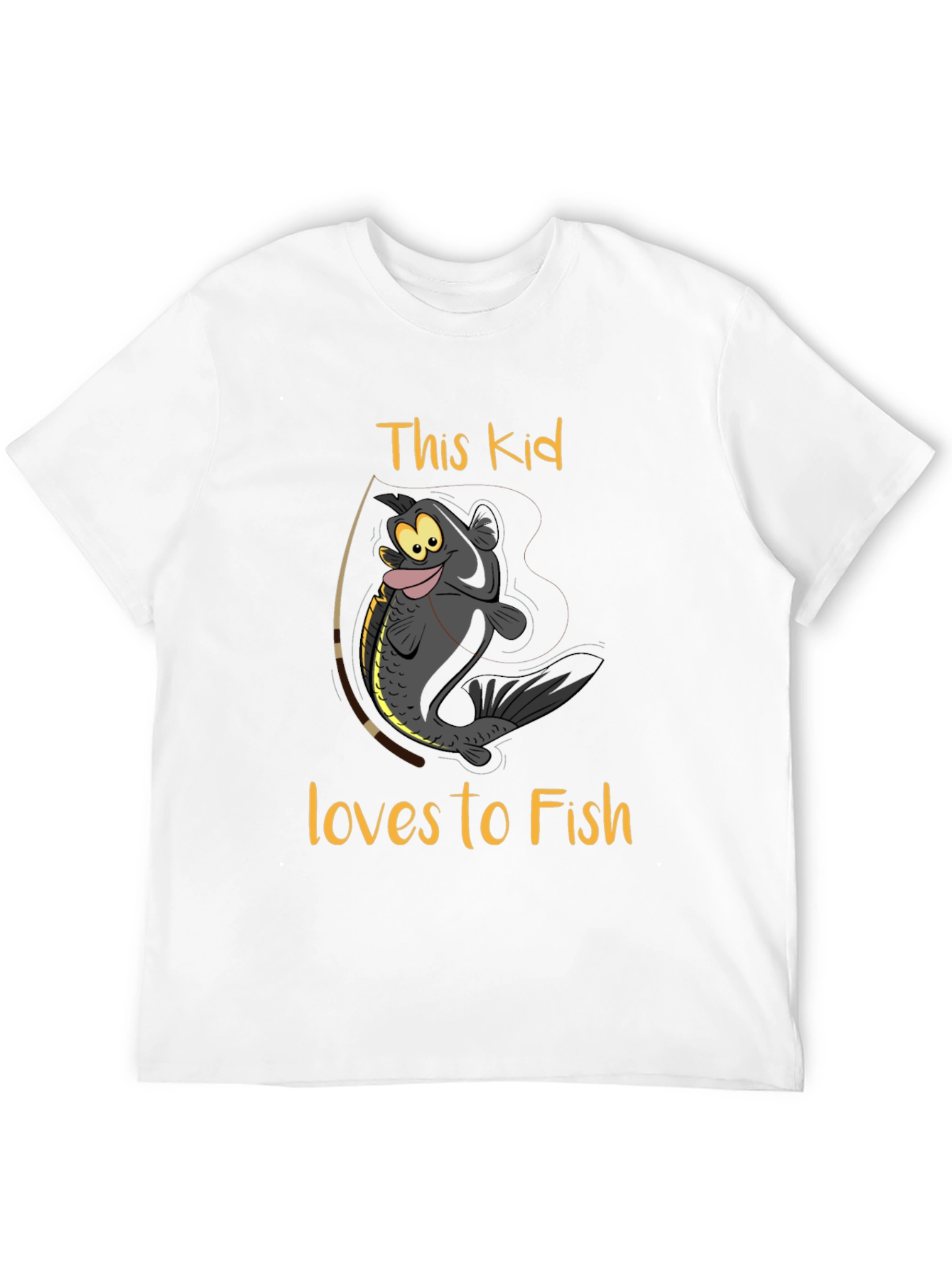 This Kid Loves To Fish Graphic T-Shirt
