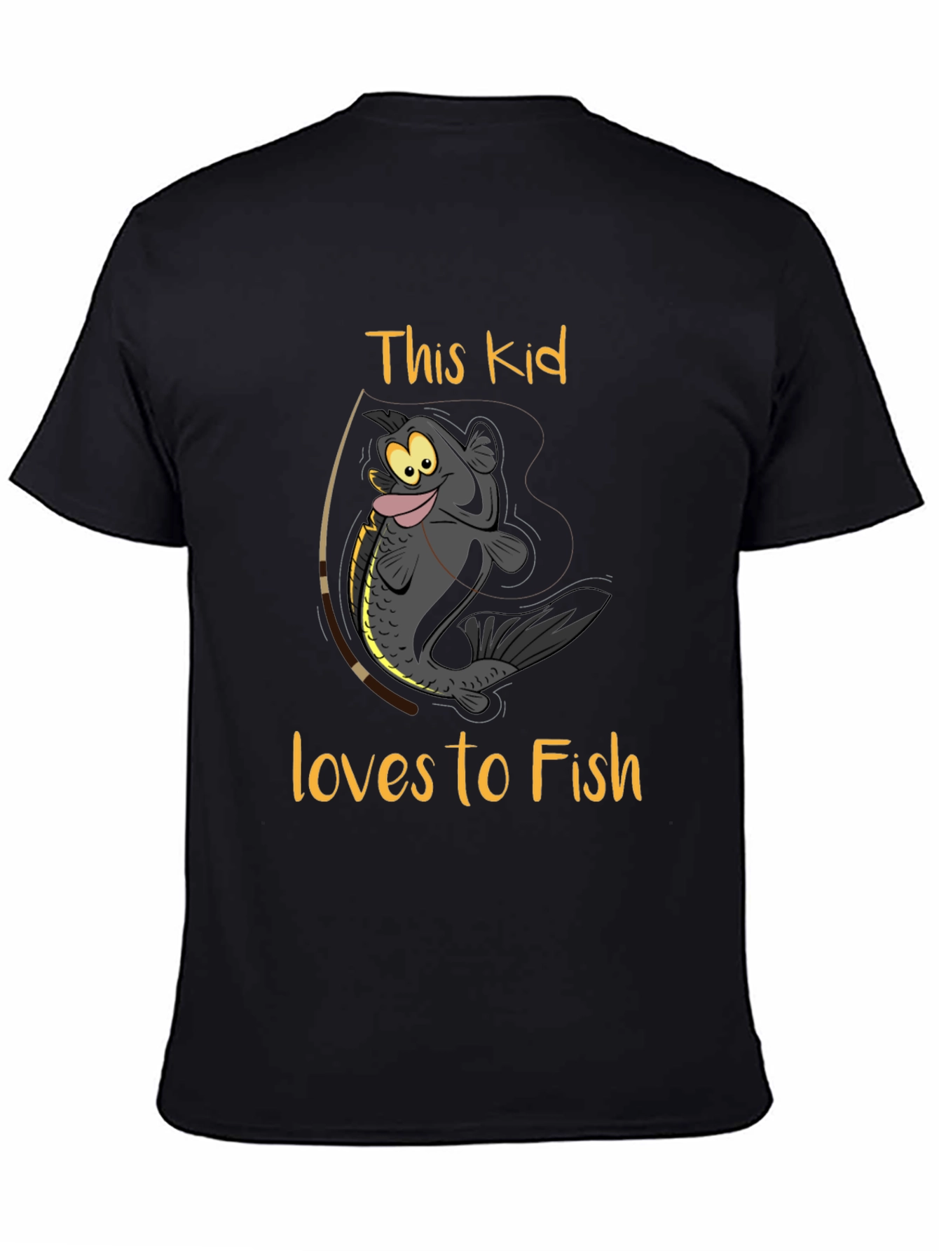 This Kid Loves To Fish Graphic T-Shirt