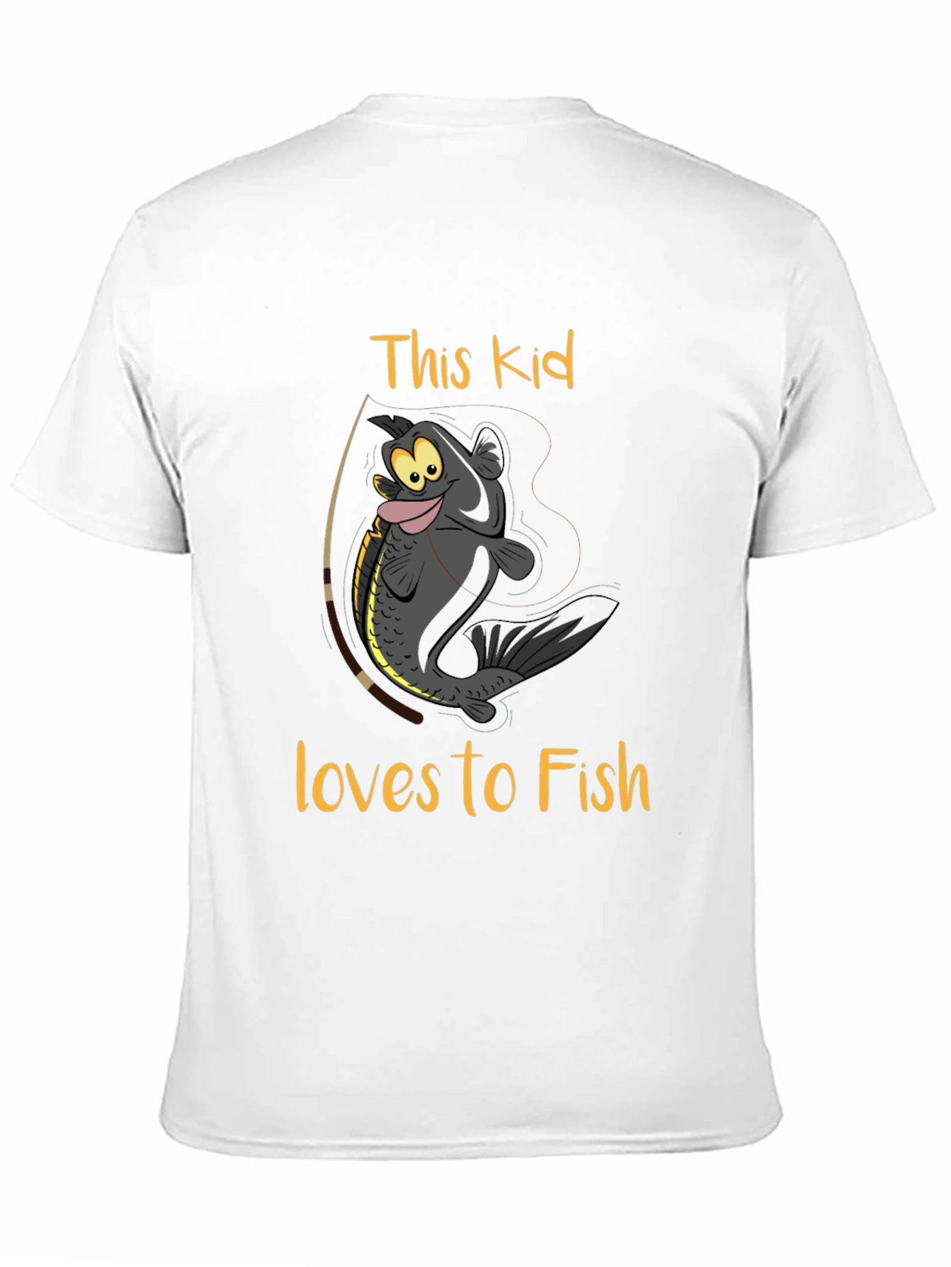 This Kid Loves To Fish Graphic T-Shirt