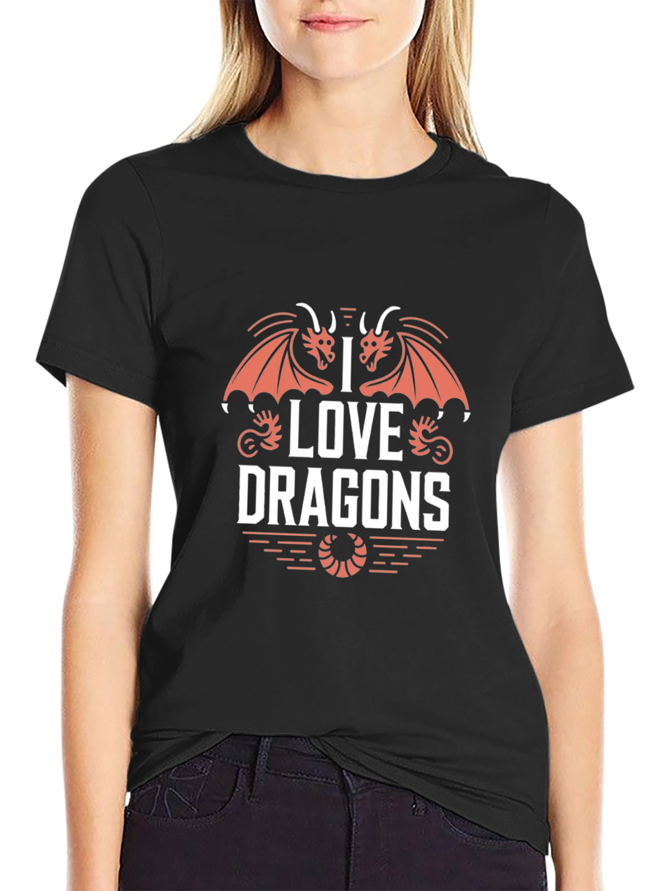 I Love Dragons Graphic T-Shirt