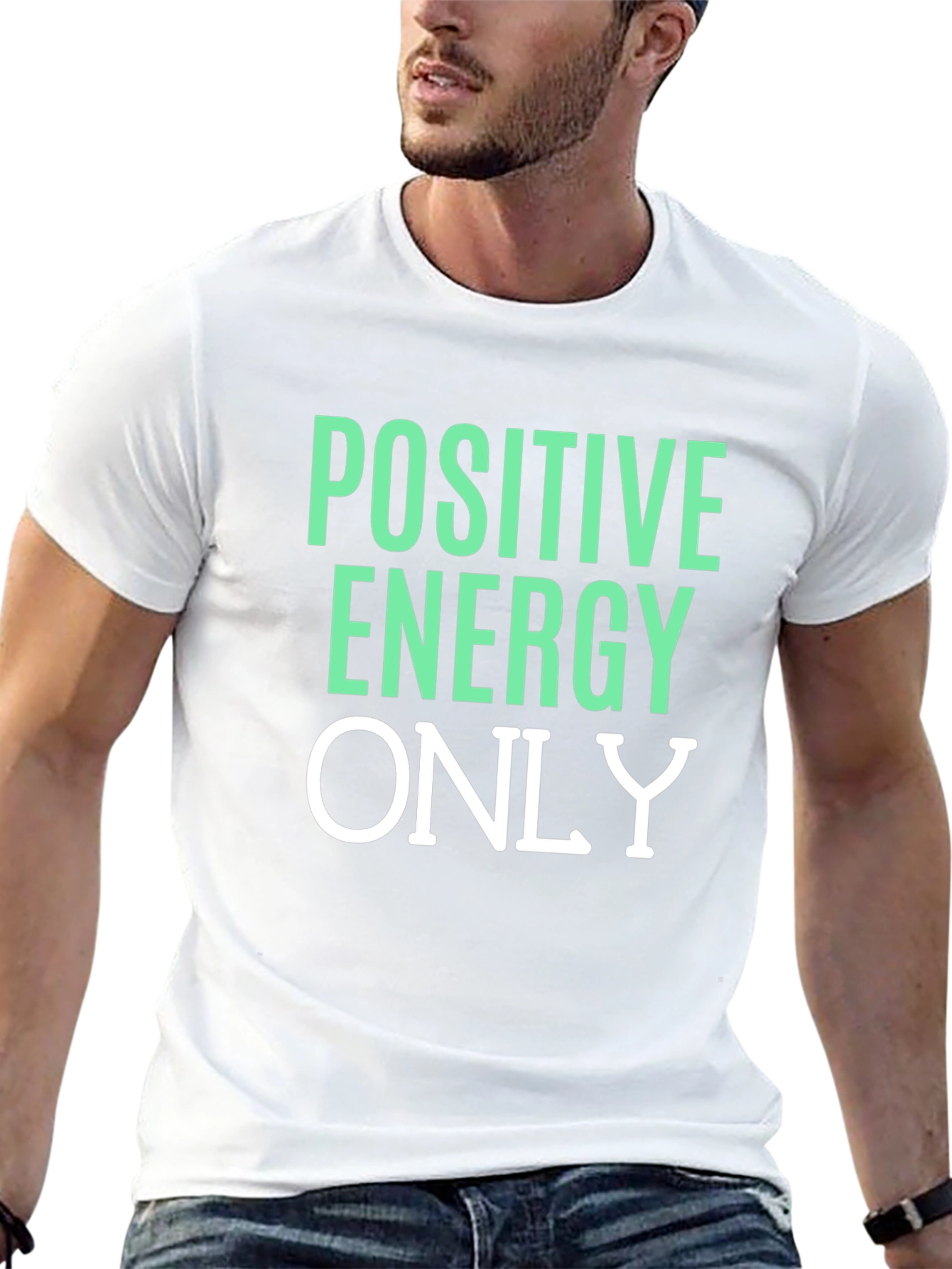 Positive Energy Only Graphic Tee - Casual Comfort