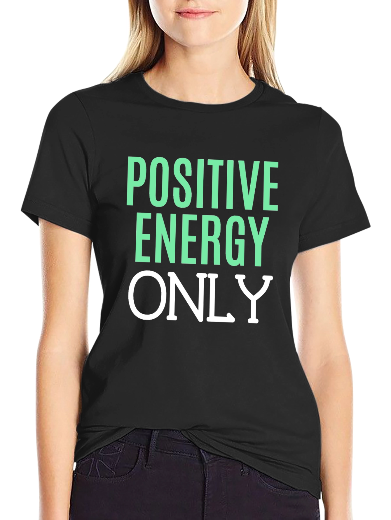 Positive Energy Only Graphic Tee - Casual Comfort