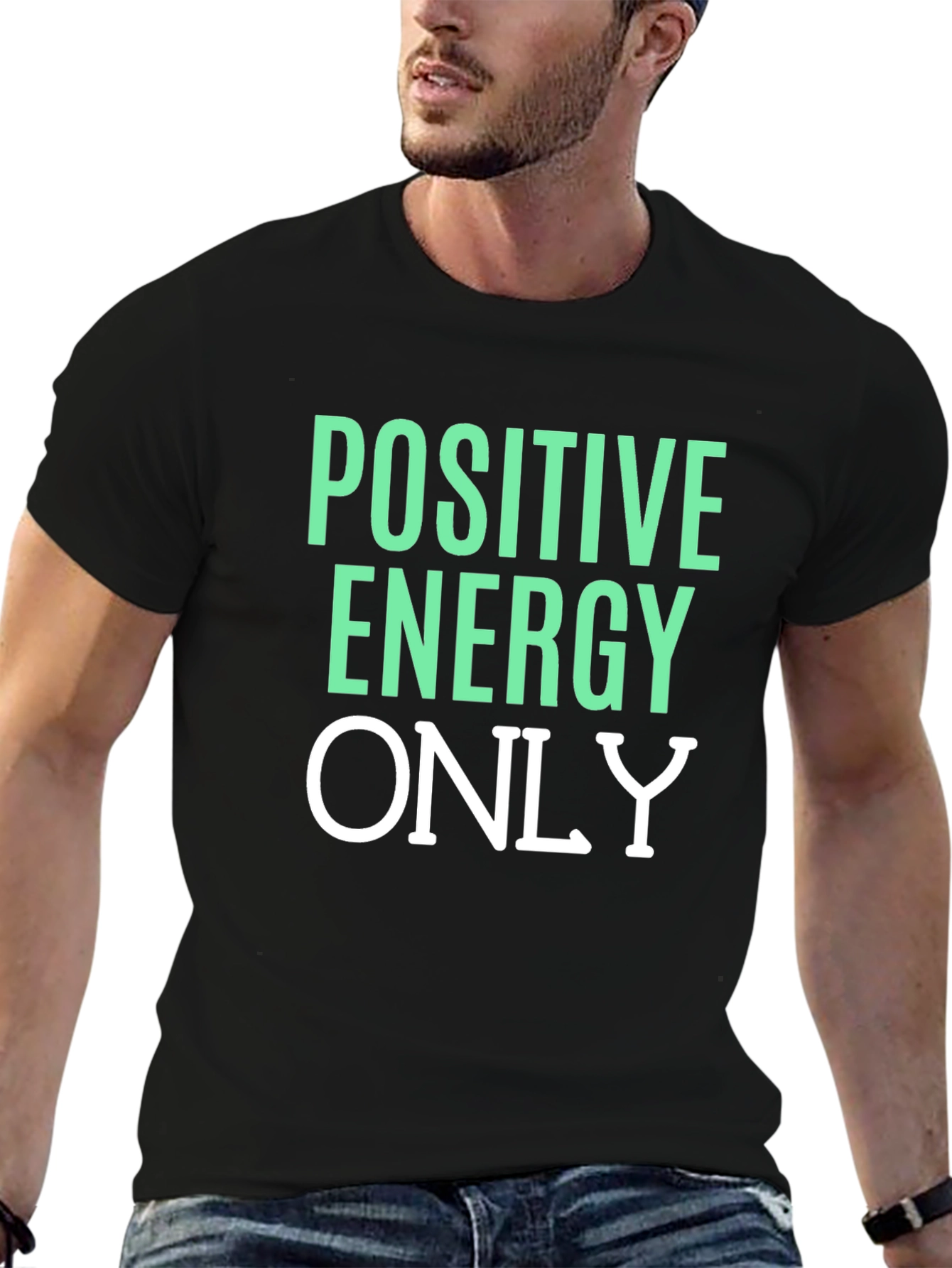 Positive Energy Only Graphic Tee - Casual Comfort