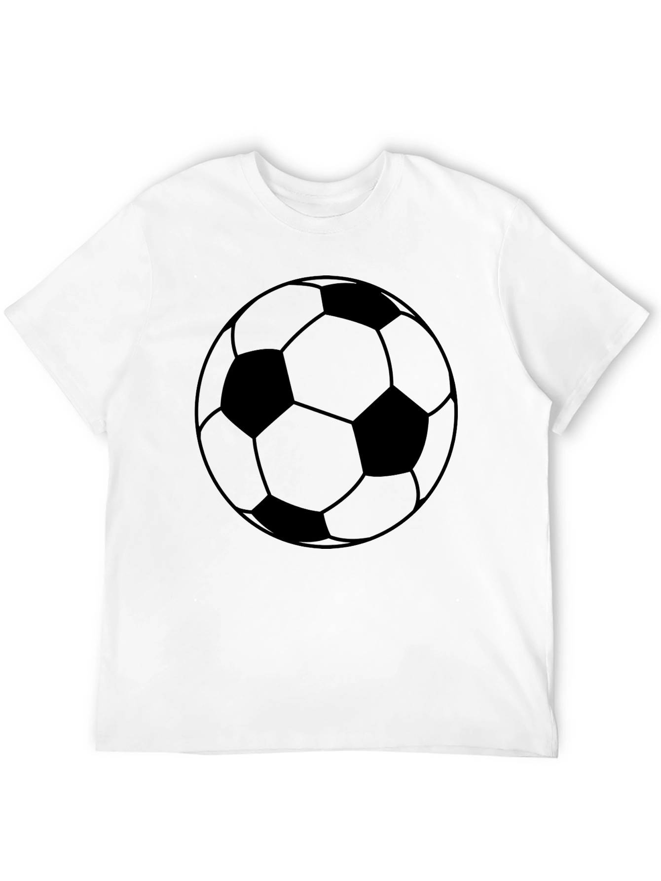Classic Soccer Ball Graphic Tee - Black