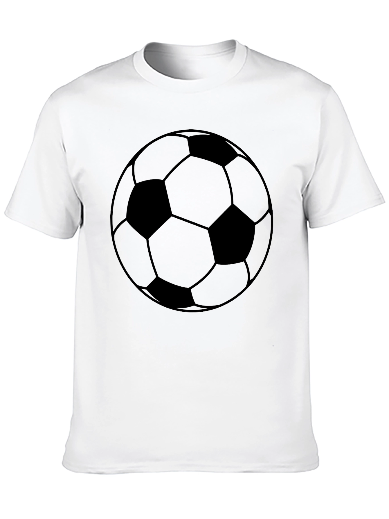 Classic Soccer Ball Graphic Tee - Black