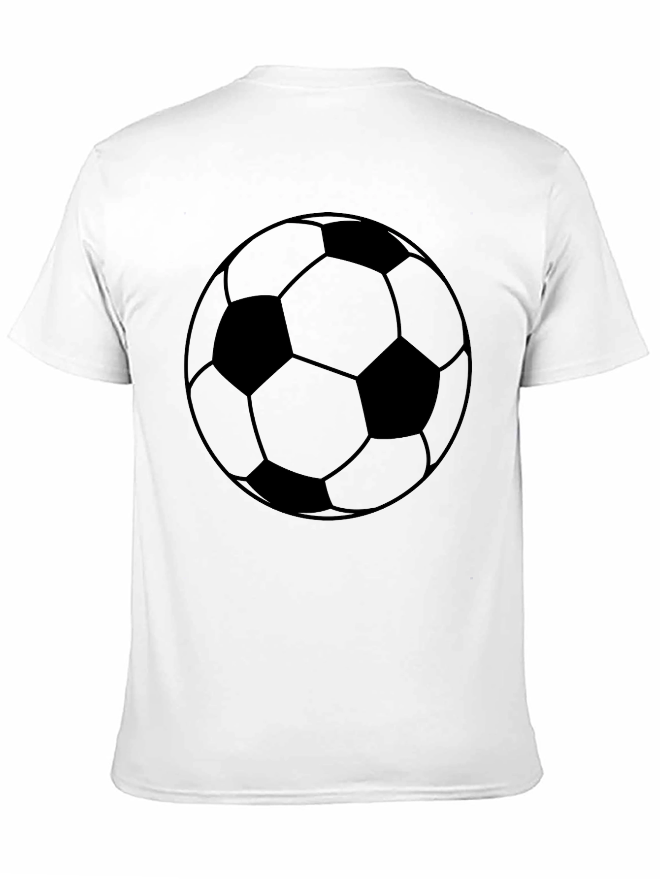 Classic Soccer Ball Graphic Tee - Black