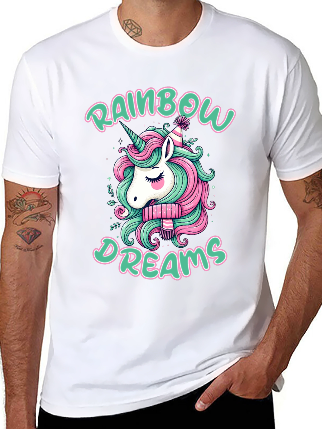 Rainbow Dreams Unicorn Graphic Tee