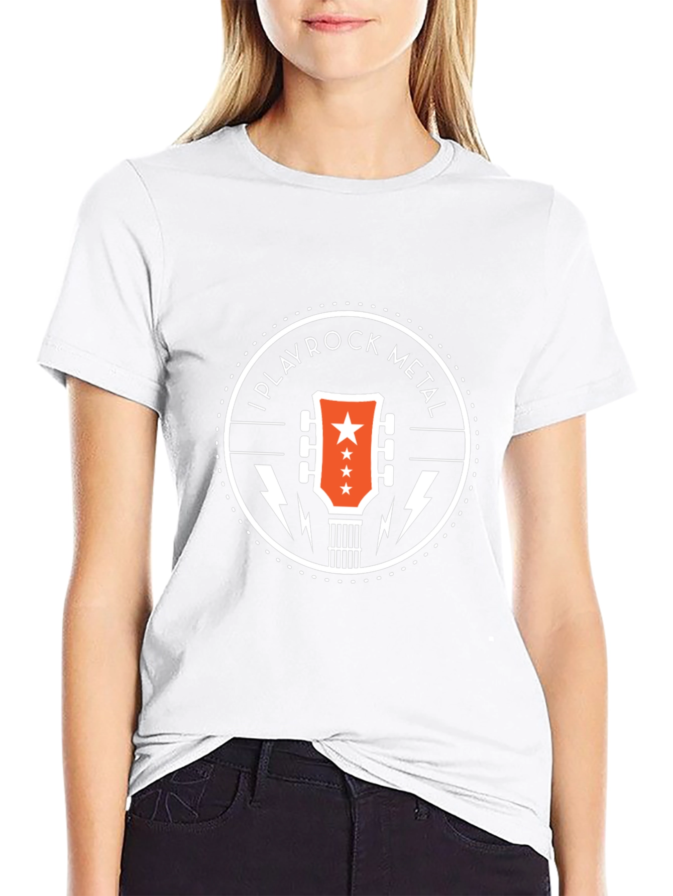I Play Rock Metal Graphic T-Shirt