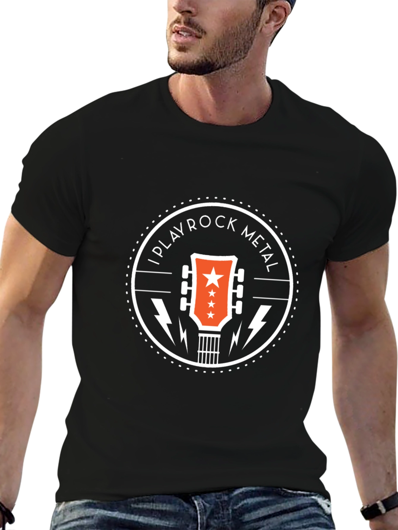 I Play Rock Metal Graphic T-Shirt