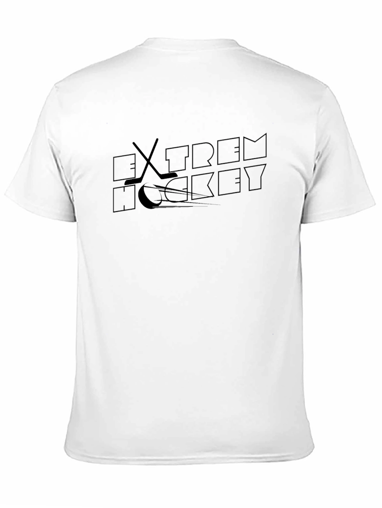 Extreme Hockey Graphic Tee - Black Cotton Blend