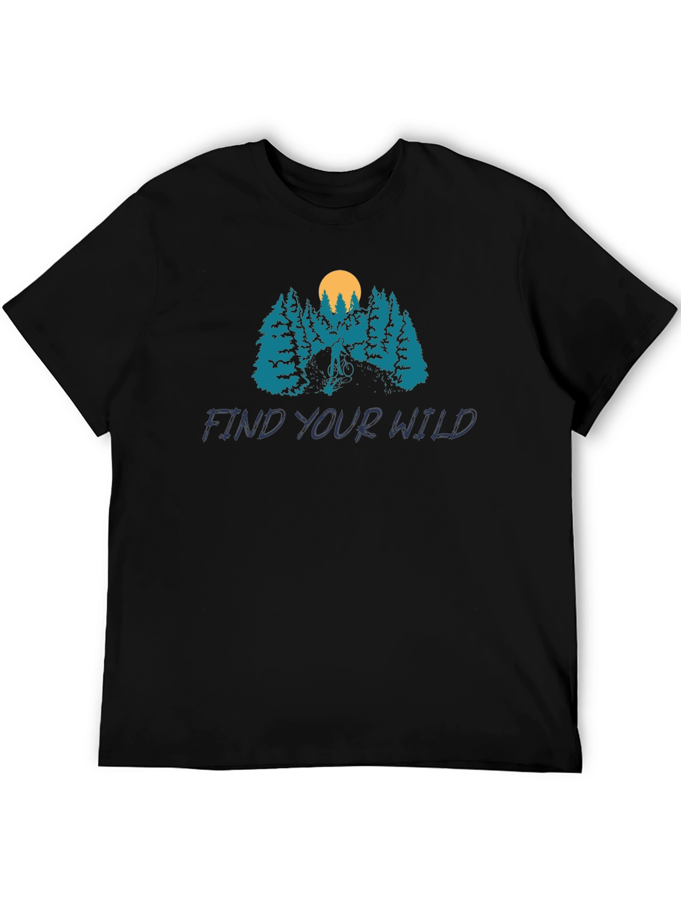 Find Your Wild Mountain Biking Graphic Tee