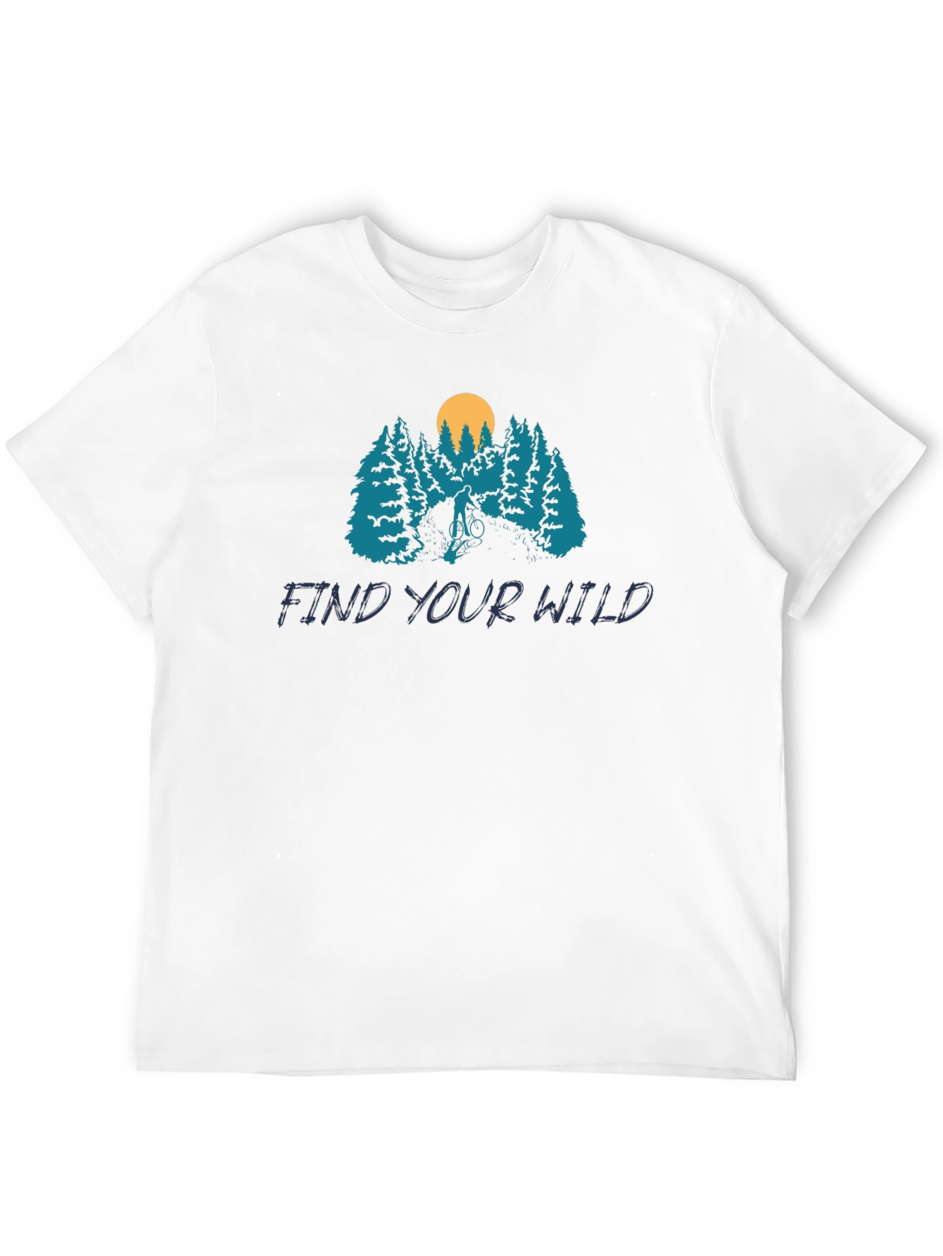 Find Your Wild Mountain Biking Graphic Tee