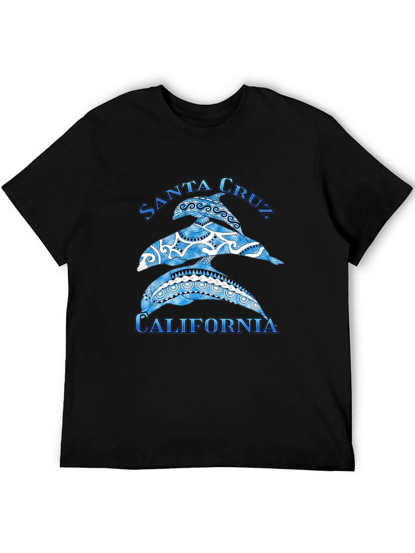 Santa Cruz California Dolphin Graphic T-Shirt