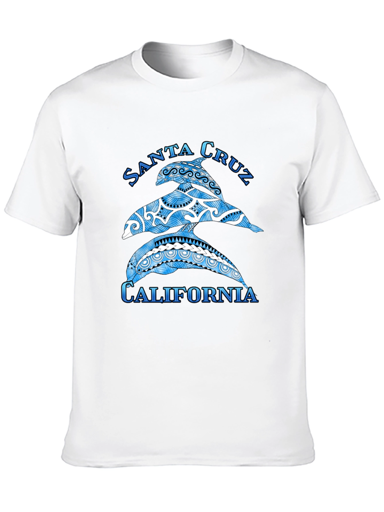 Santa Cruz California Dolphin Graphic T-Shirt