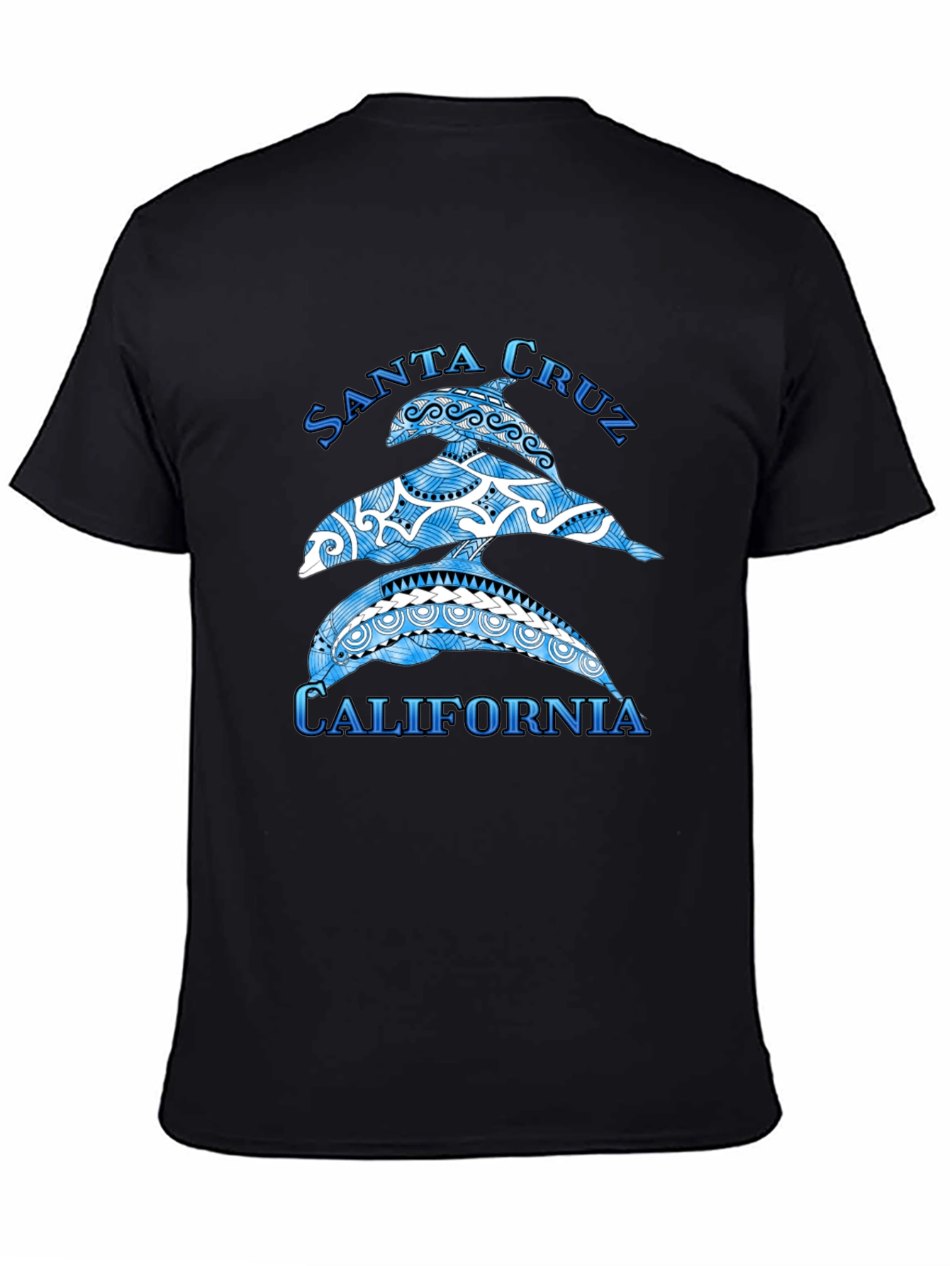 Santa Cruz California Dolphin Graphic T-Shirt