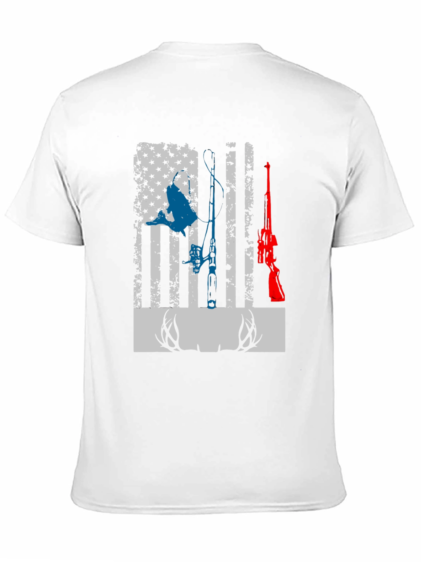 Hunting & Fishing American Flag Graphic Tee
