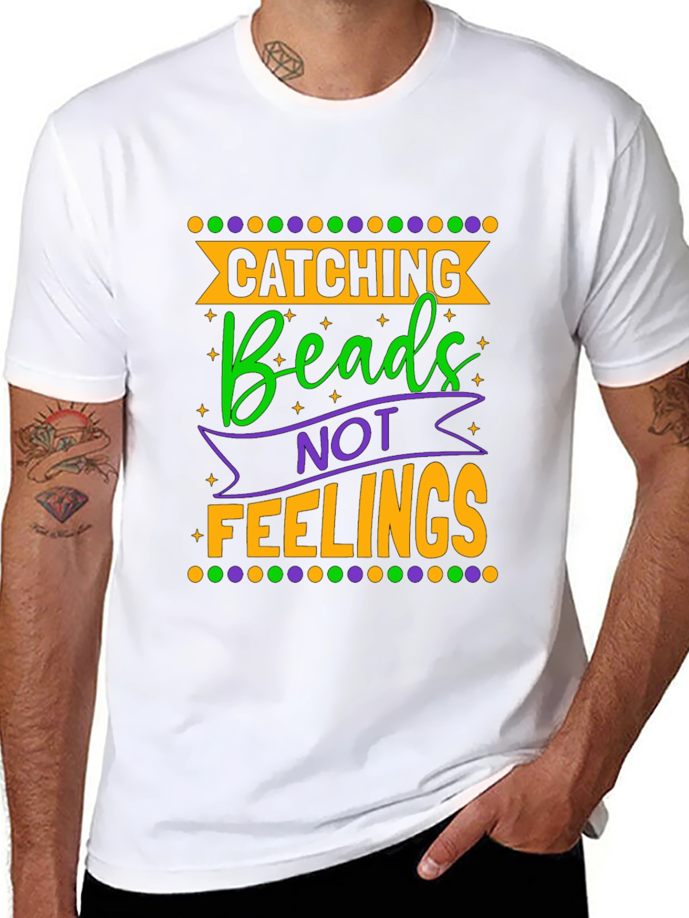 Catching Beads Not Feelings Graphic Tee