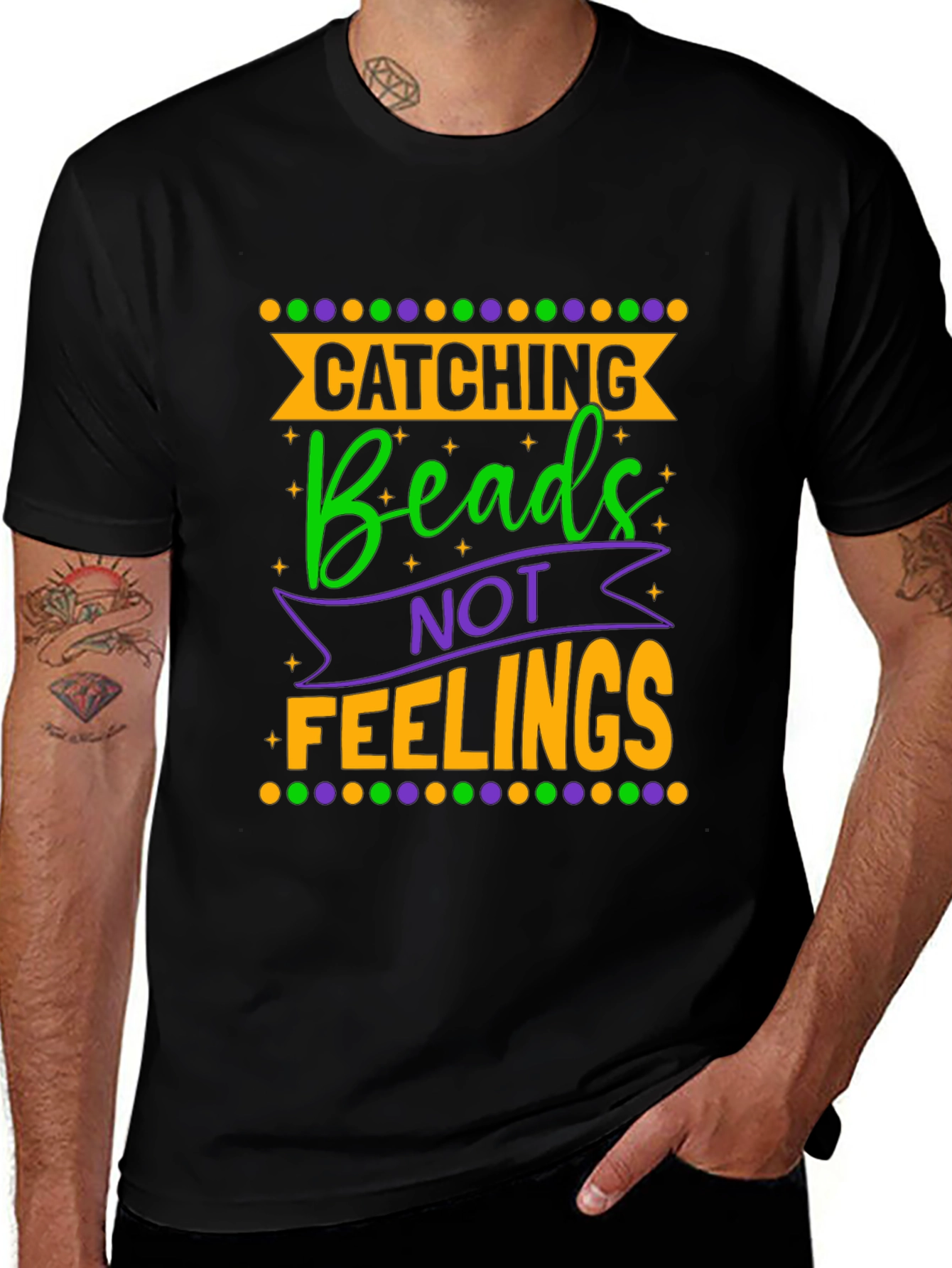 Catching Beads Not Feelings Graphic Tee