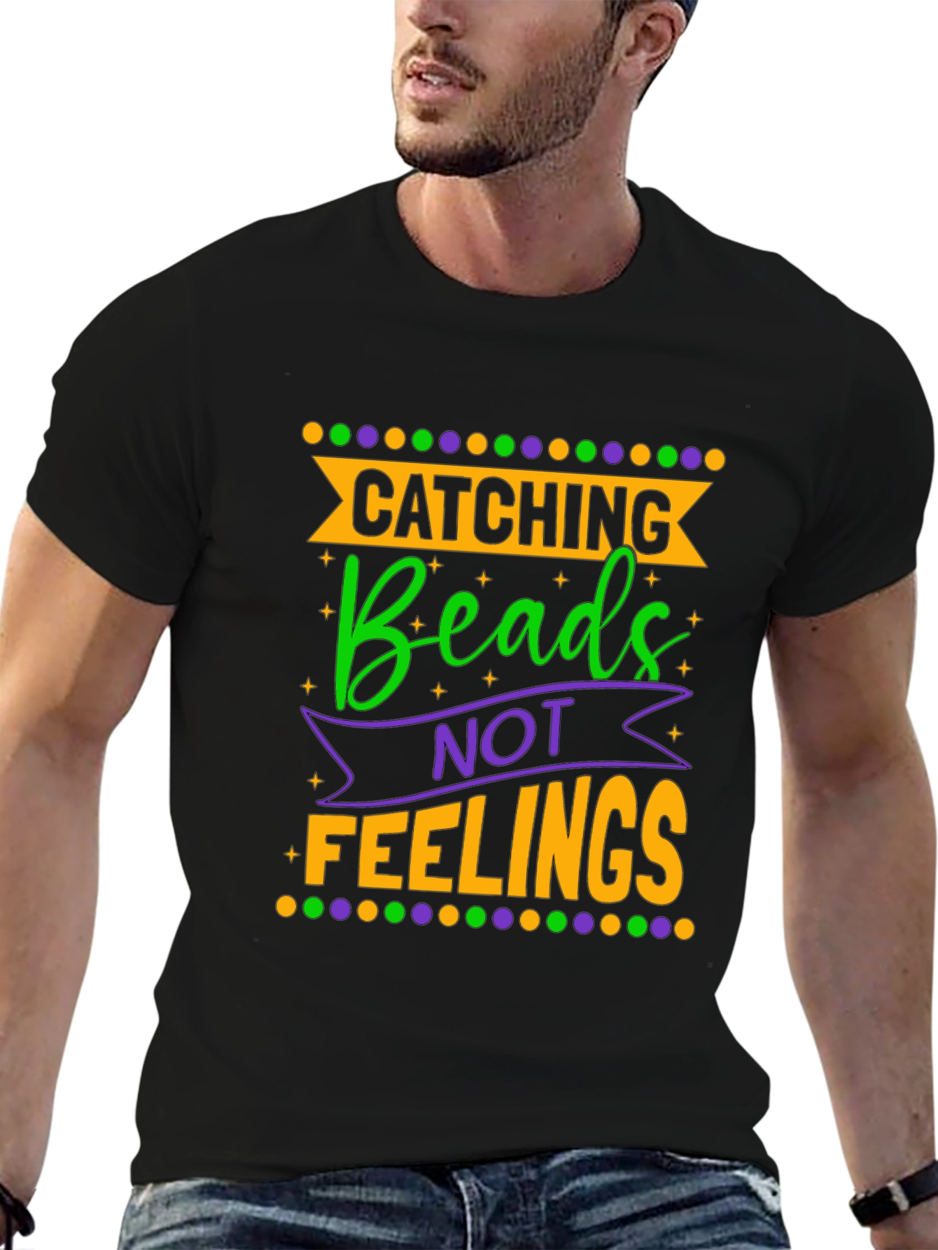 Catching Beads Not Feelings Graphic Tee