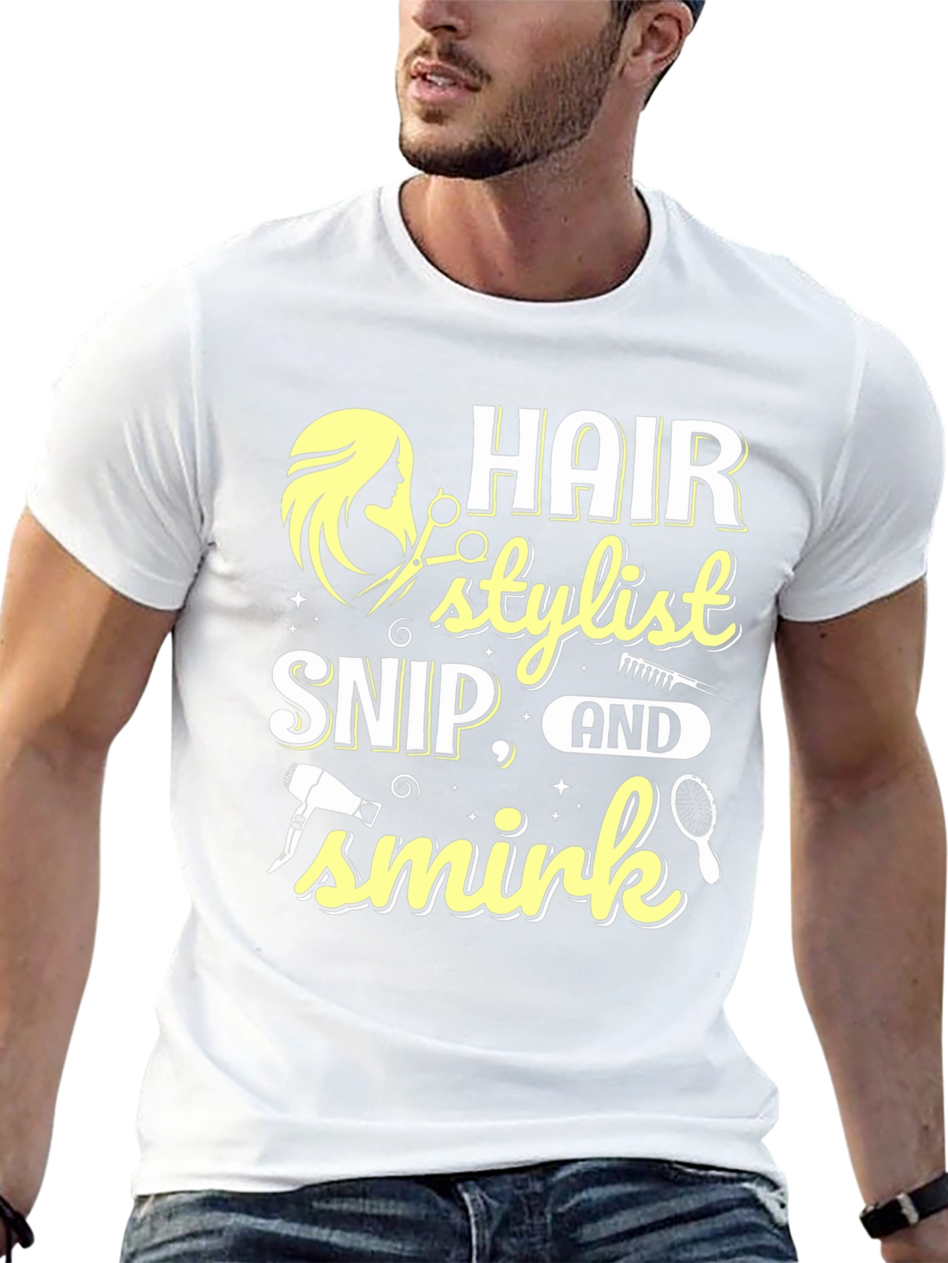 Hair Stylist Snip Smirk T-Shirt