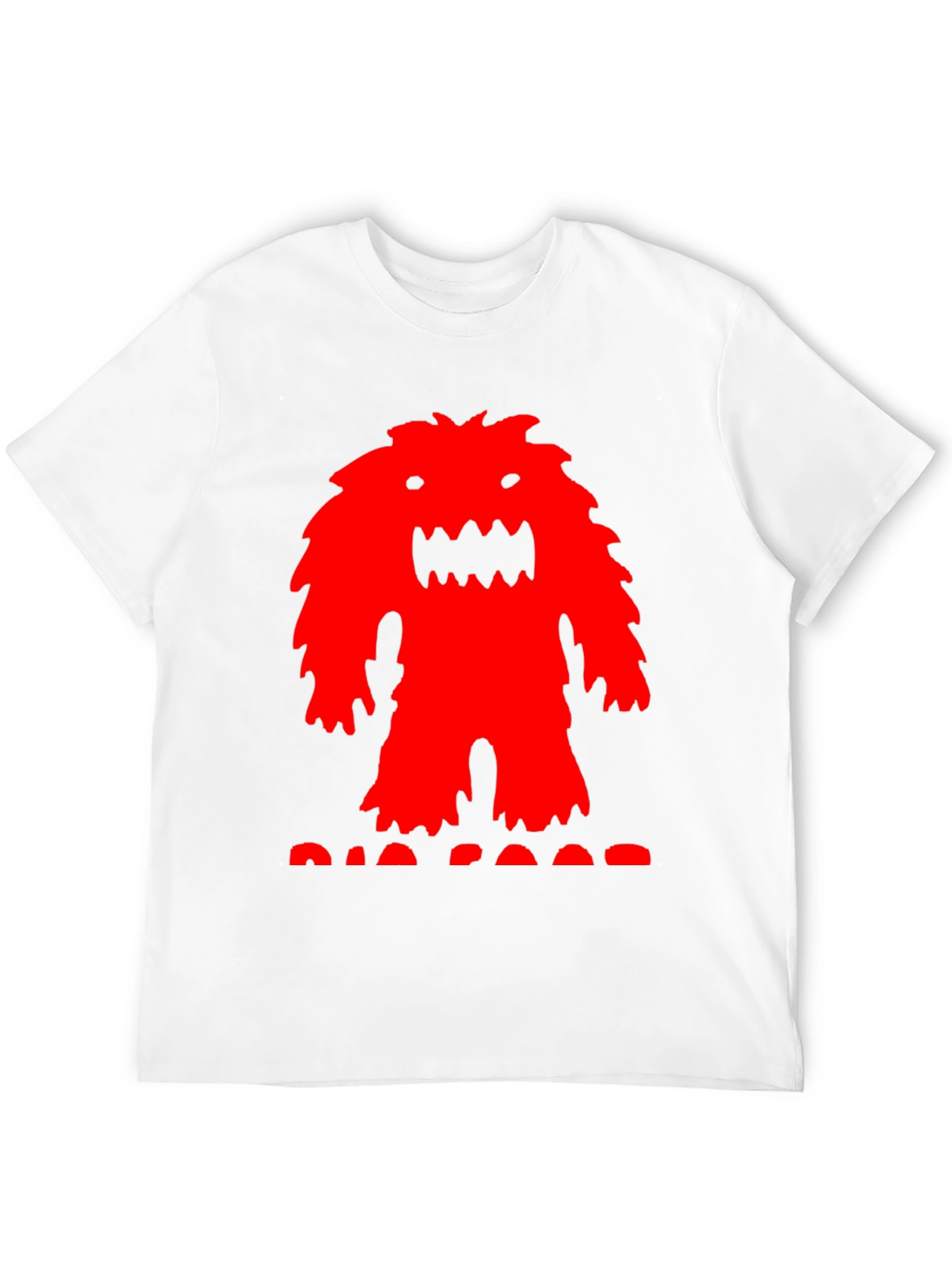 Monster Graphic Tee - Black Cotton T-Shirt